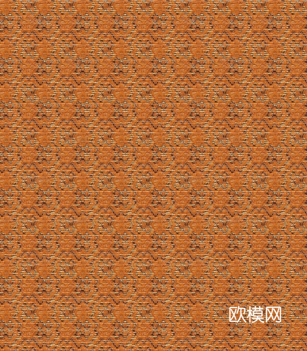 无缝橙色纺织品布纹