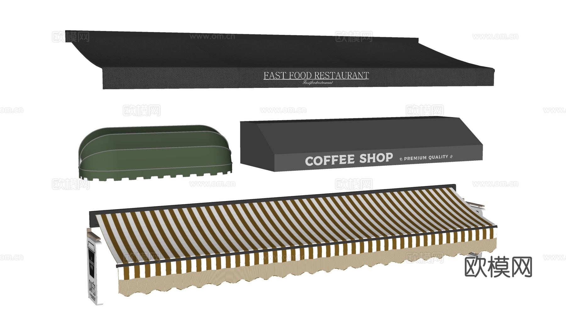 现代伸缩雨棚 户外遮阳棚 户外雨棚 雨打su模型