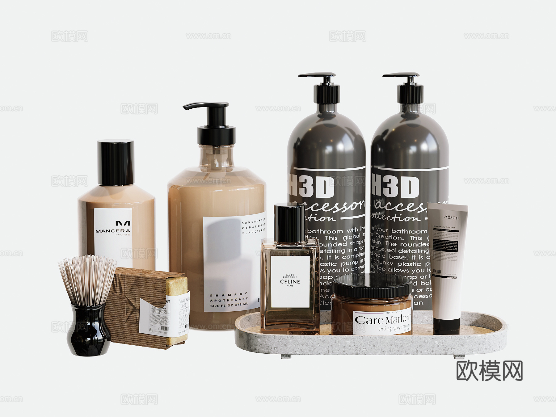 现代洗涤日用化妆品su模型