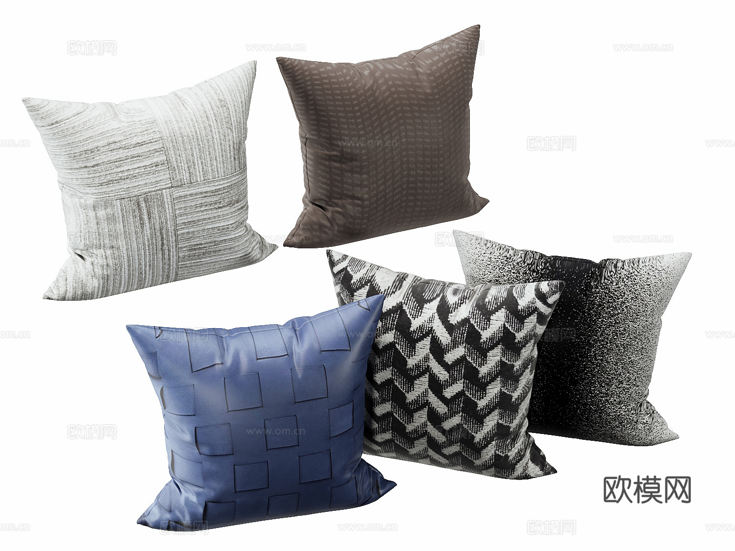 现代抱枕枕头su模型
