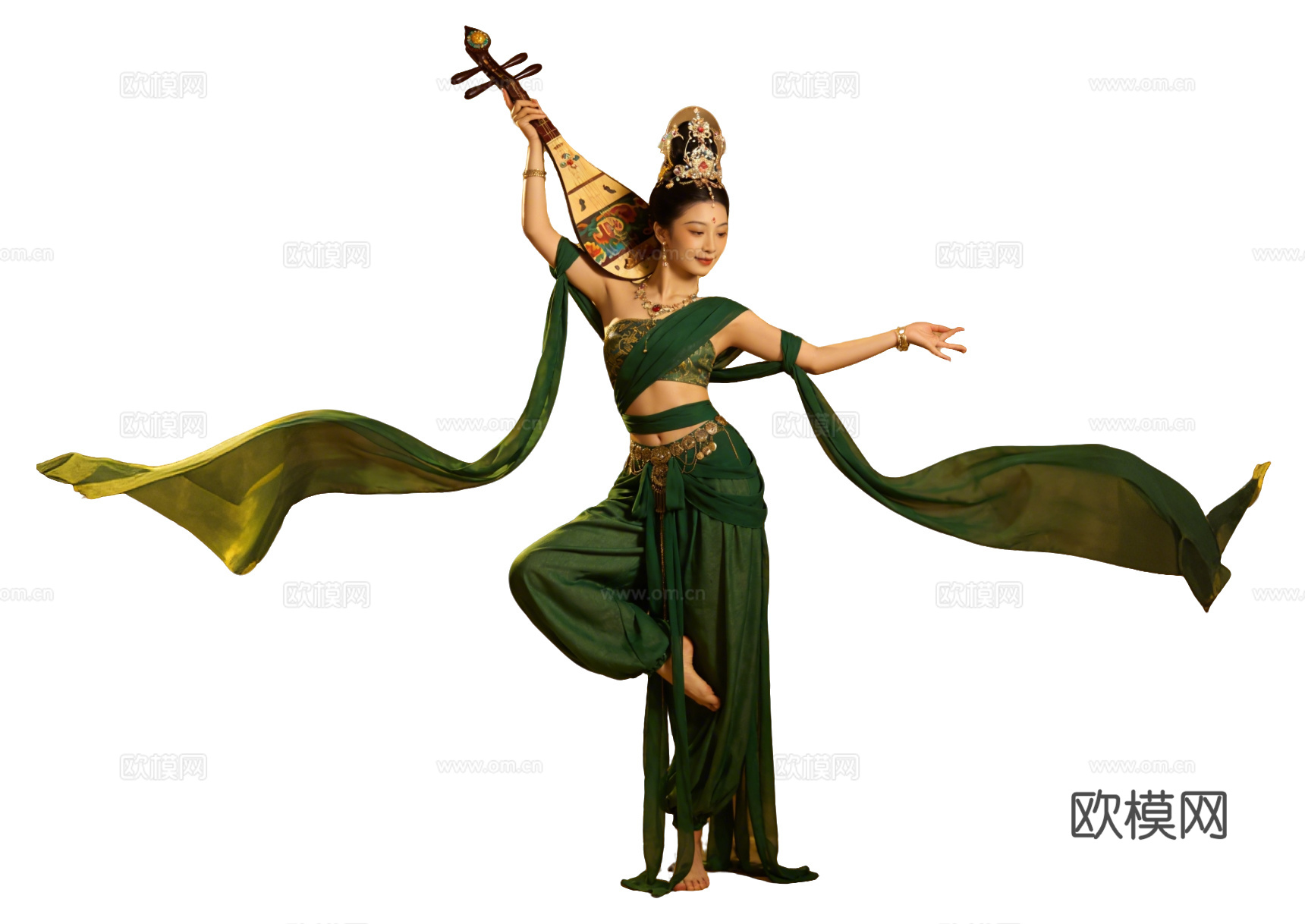 PS免抠敦煌美女 敦煌舞蹈 古装美女 古典美人 跳舞