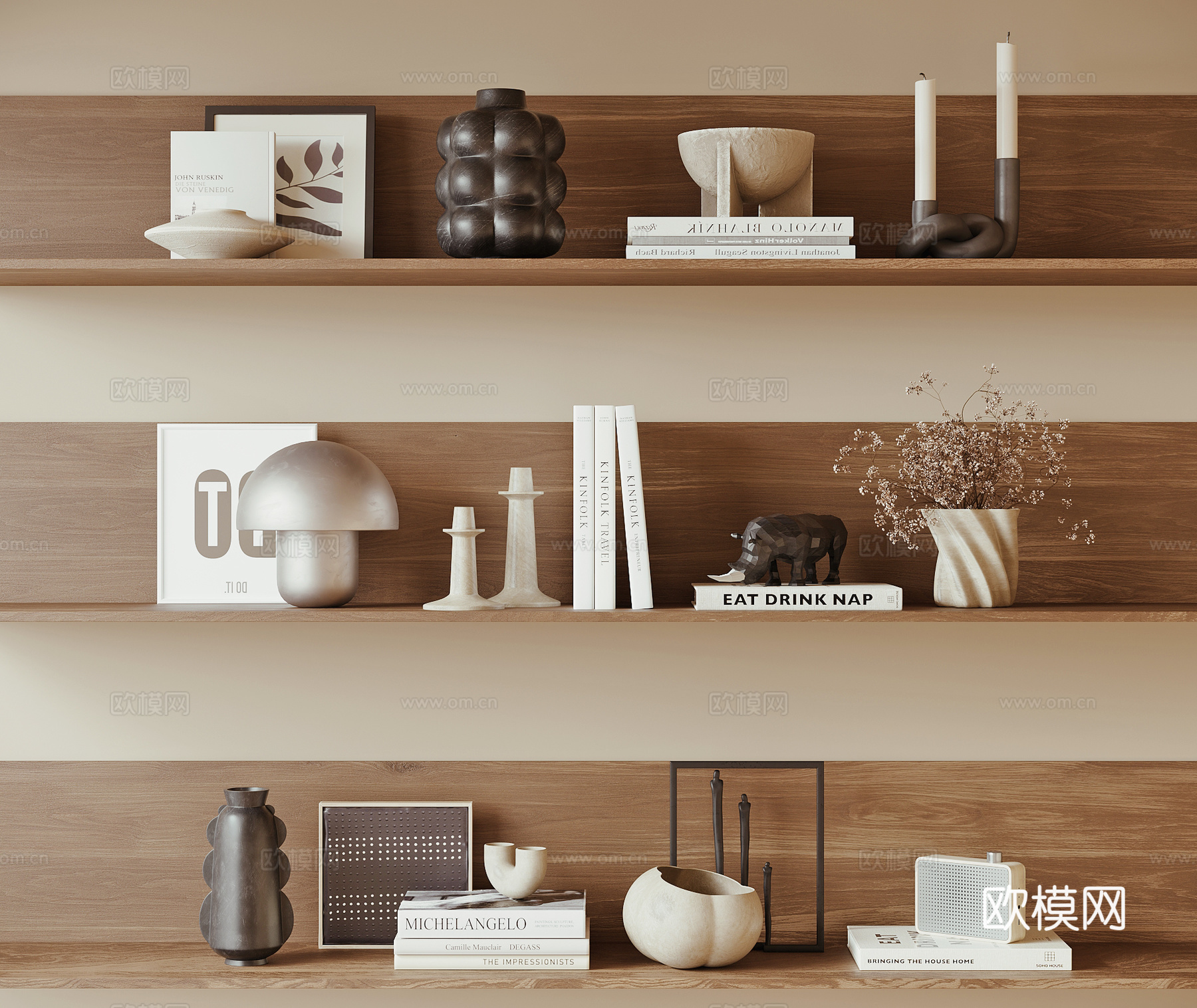 现代装饰品摆件3d模型