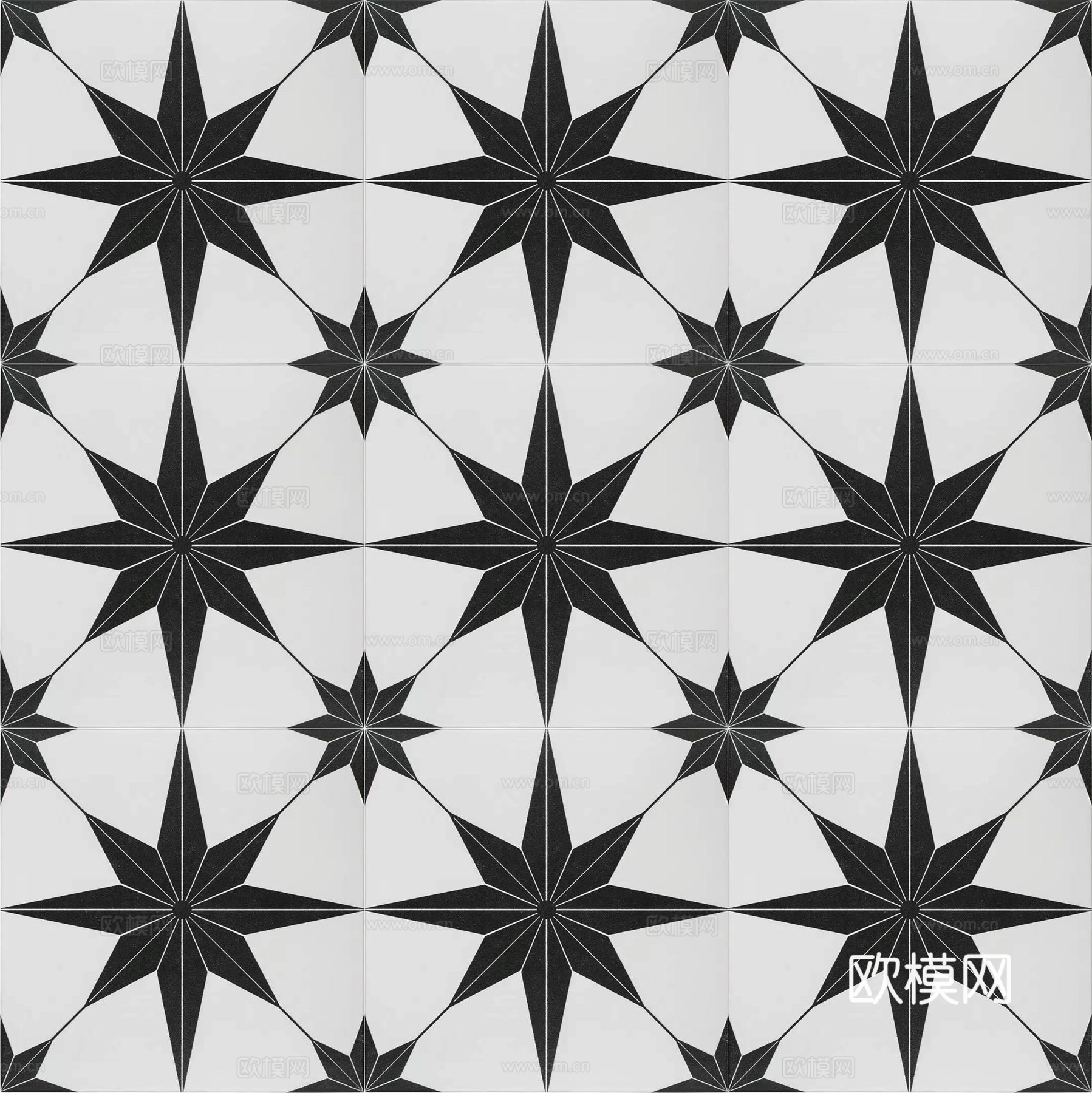 无缝复古小花砖