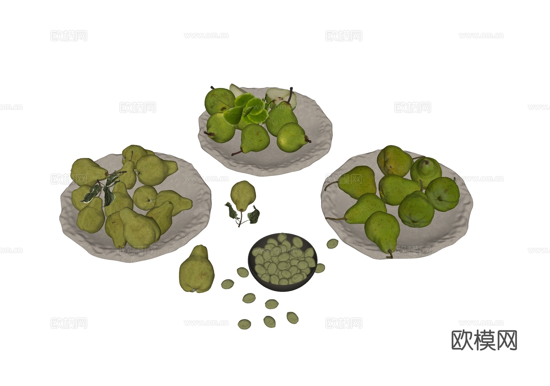 现代水果su模型