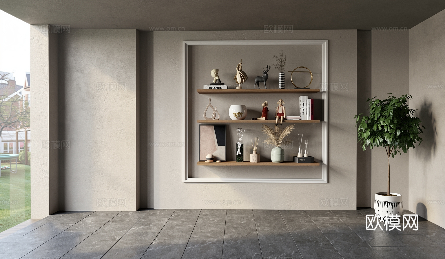 现代饰品摆件su模型