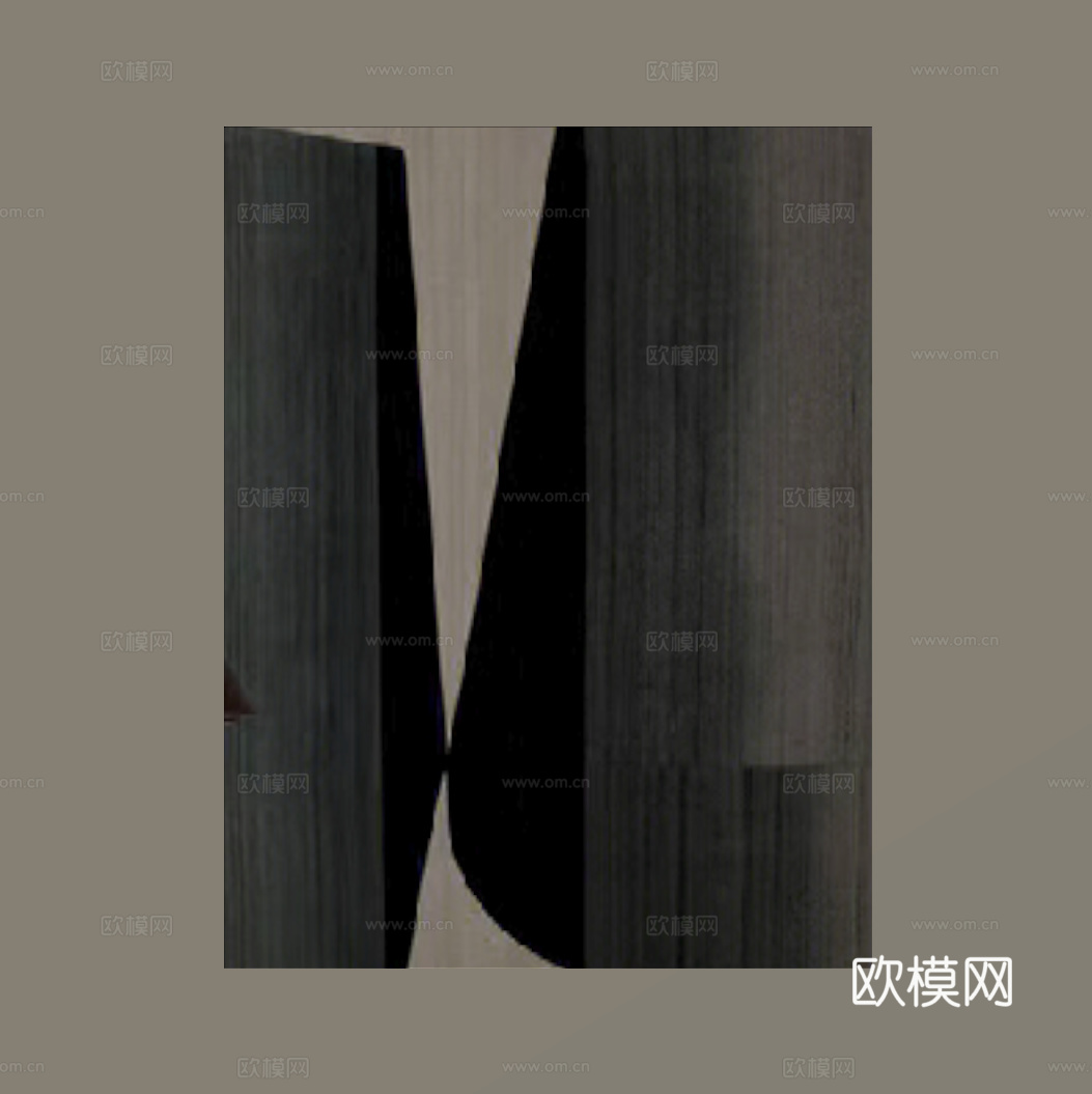 现代意式挂画 装饰画su模型