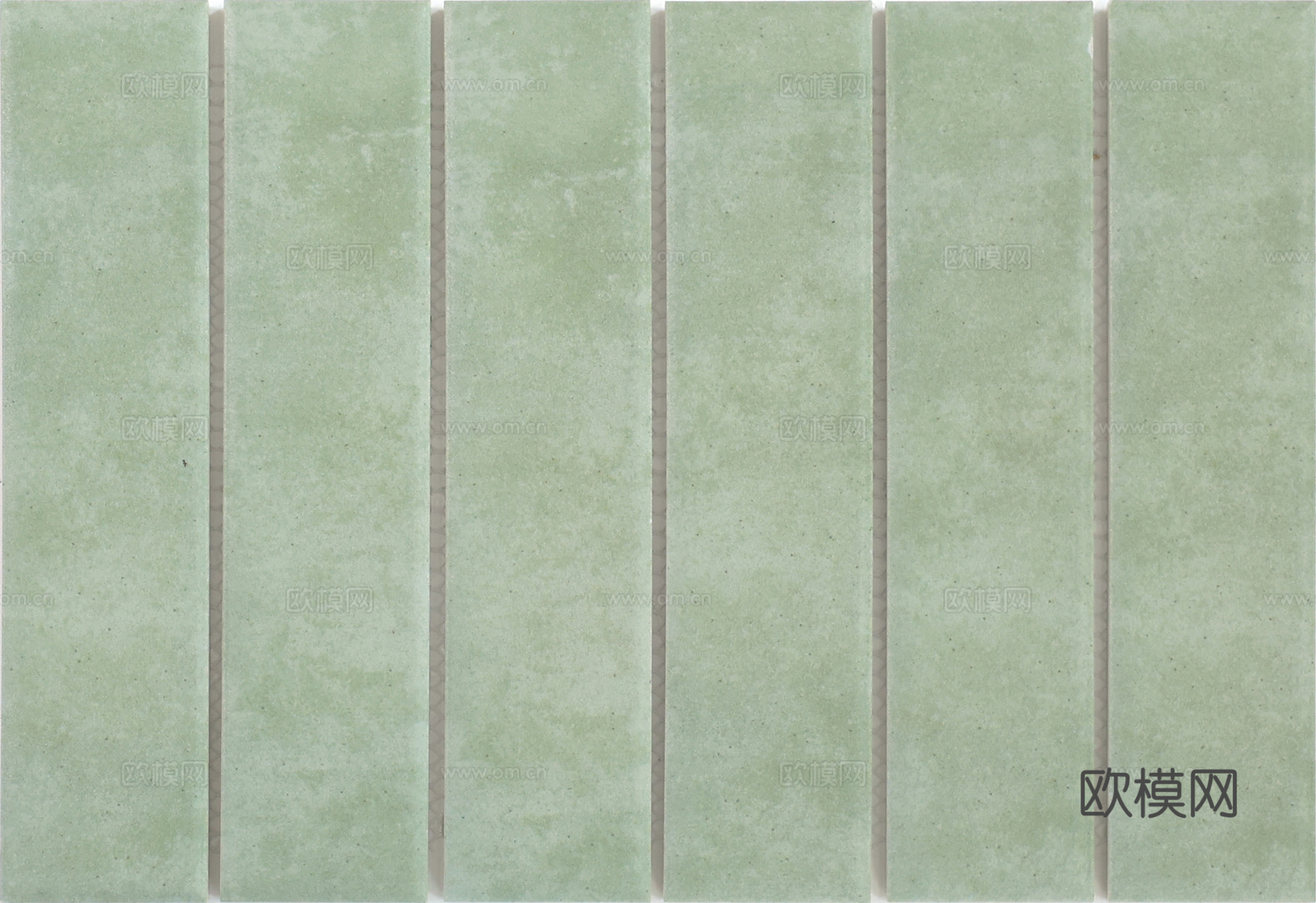 浅薄荷绿长条手工砖 复古哑光水泥砖 半银行卡宽瓷砖 高清无缝