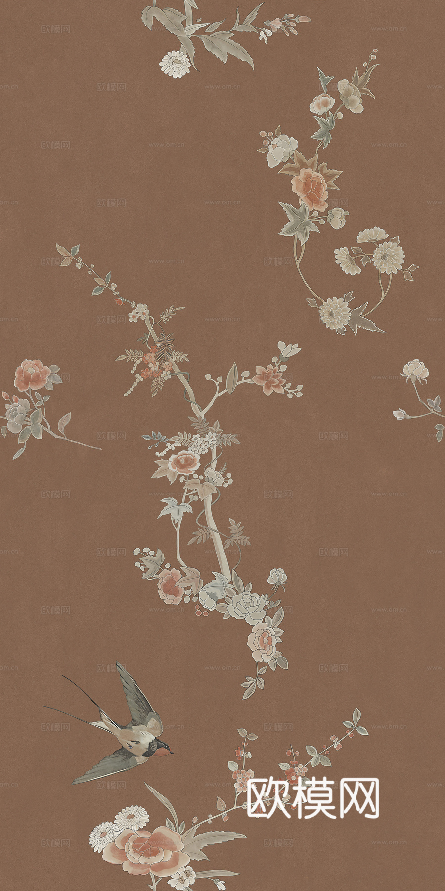 艺术花砖 文化砖 背景图案  花鸟壁纸