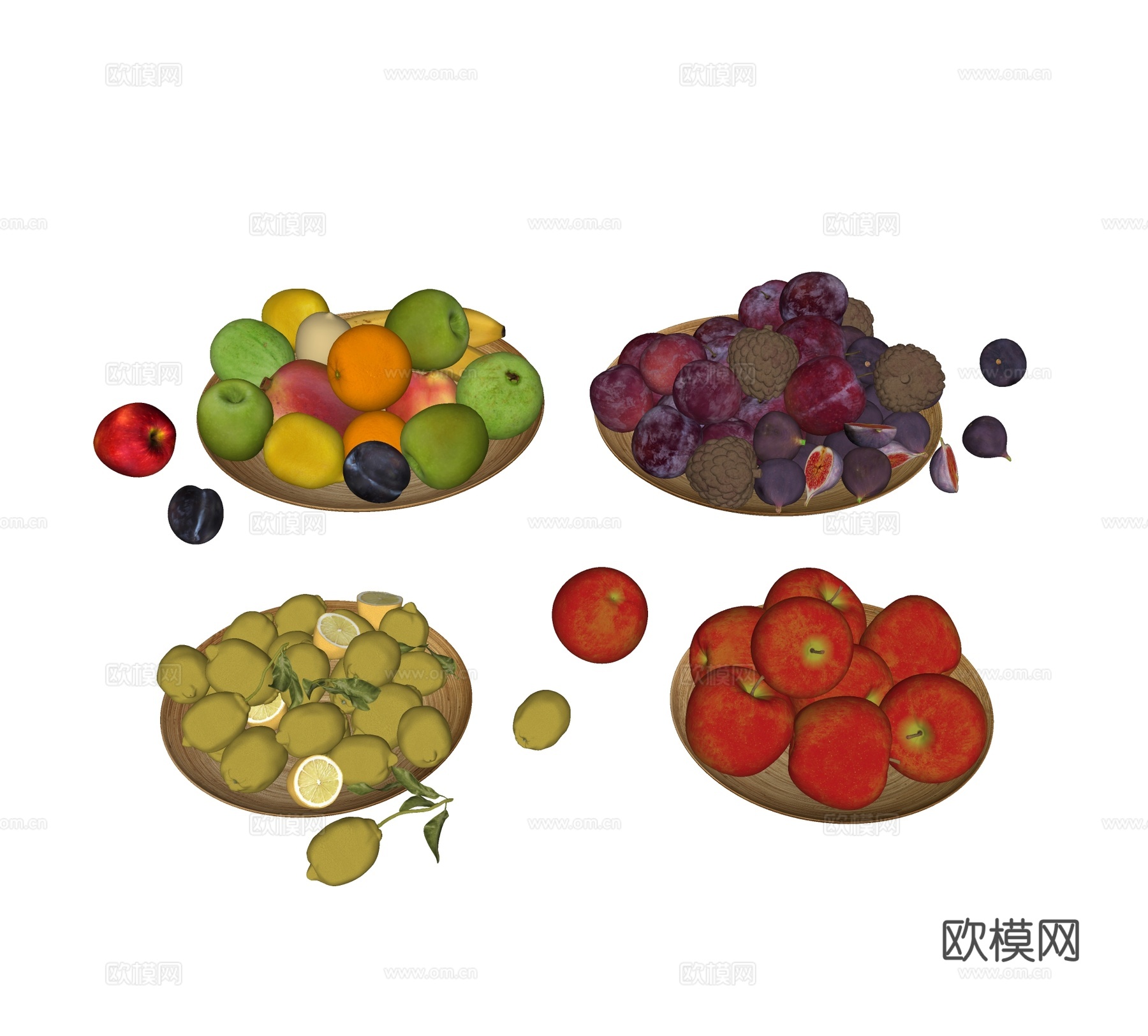 现代水果su模型