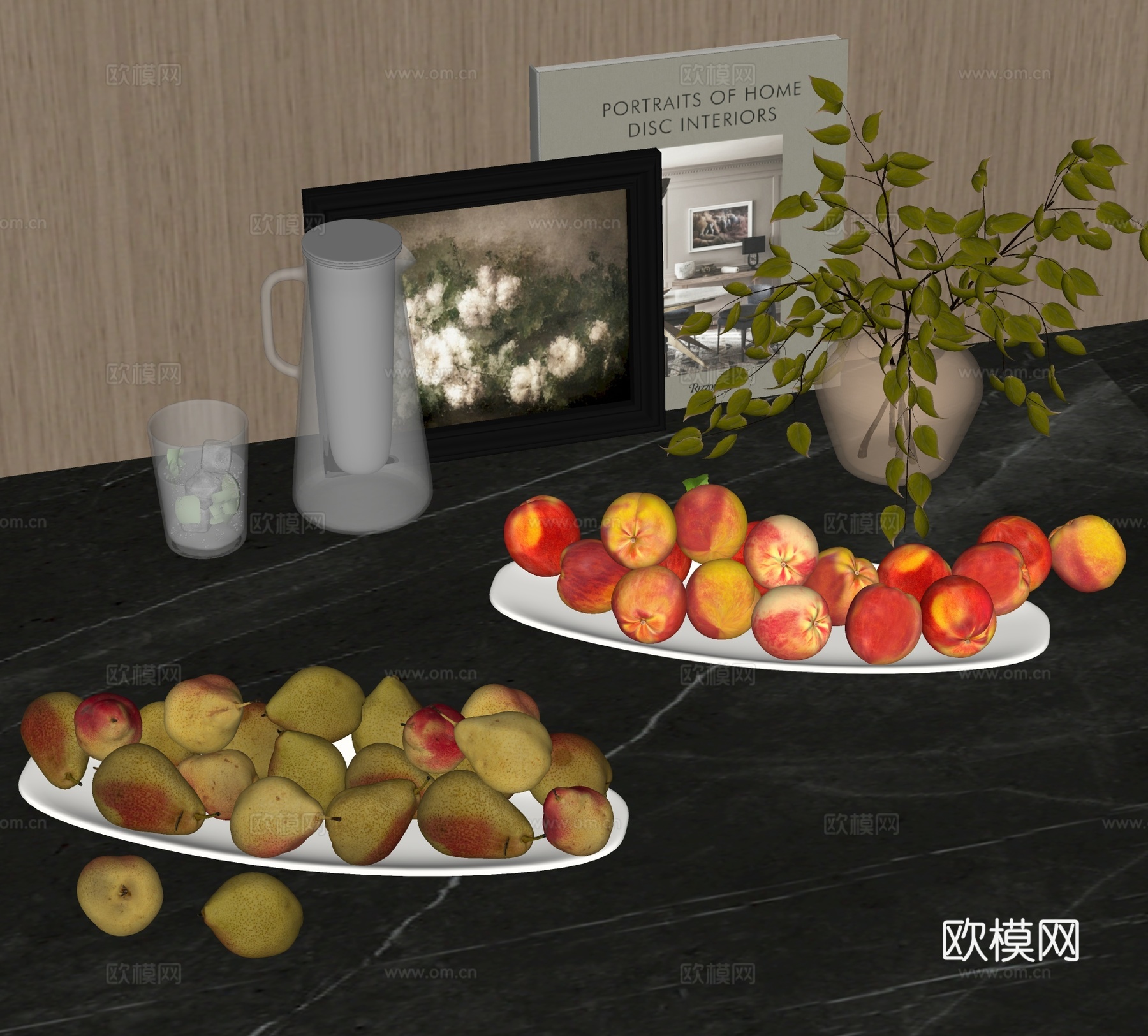 现代水果su模型