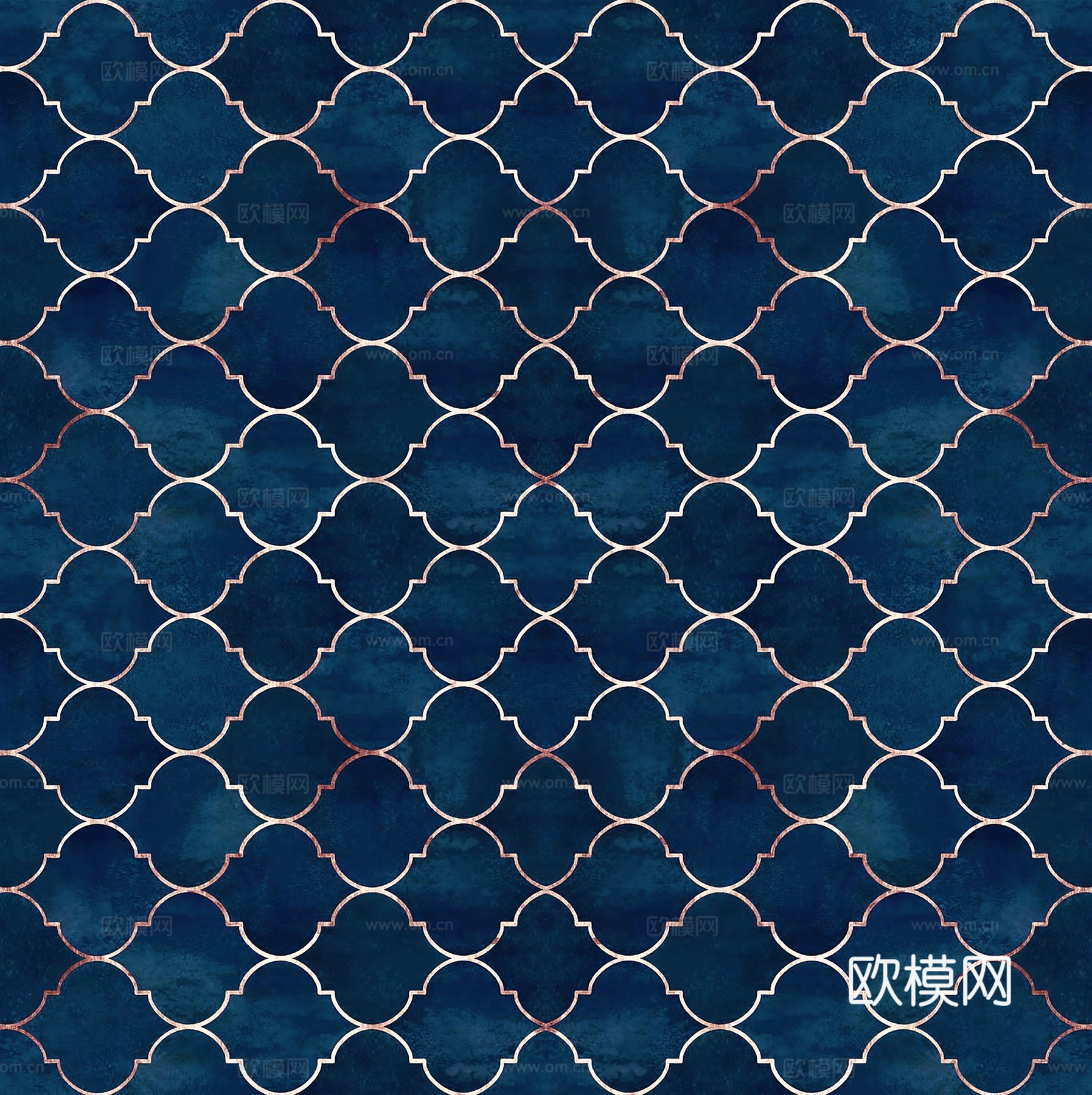 蓝色毛绒纹理地毯