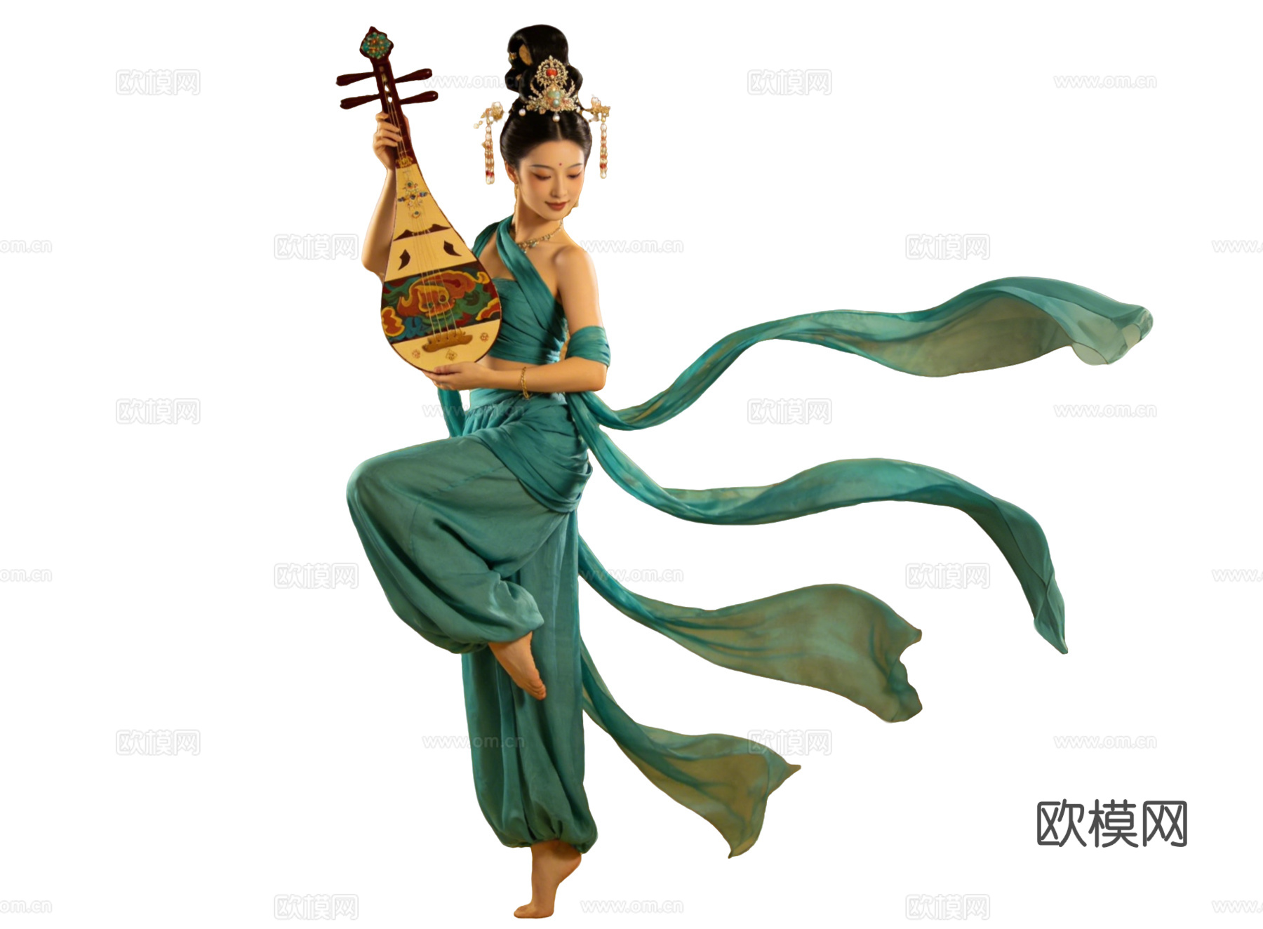 PS免抠敦煌美女 敦煌舞蹈 古装美女 古典美人 跳舞