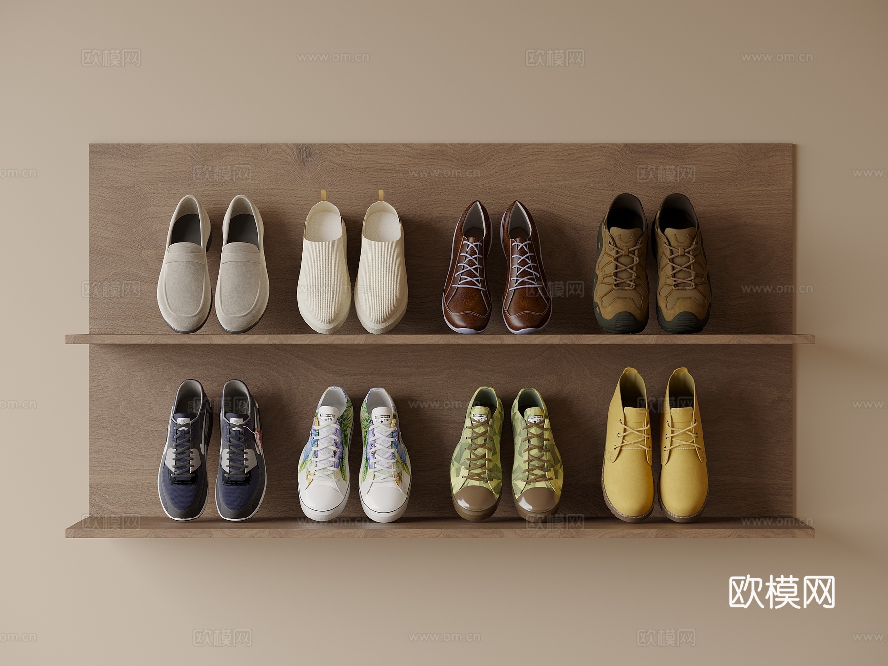 现代运动鞋su模型