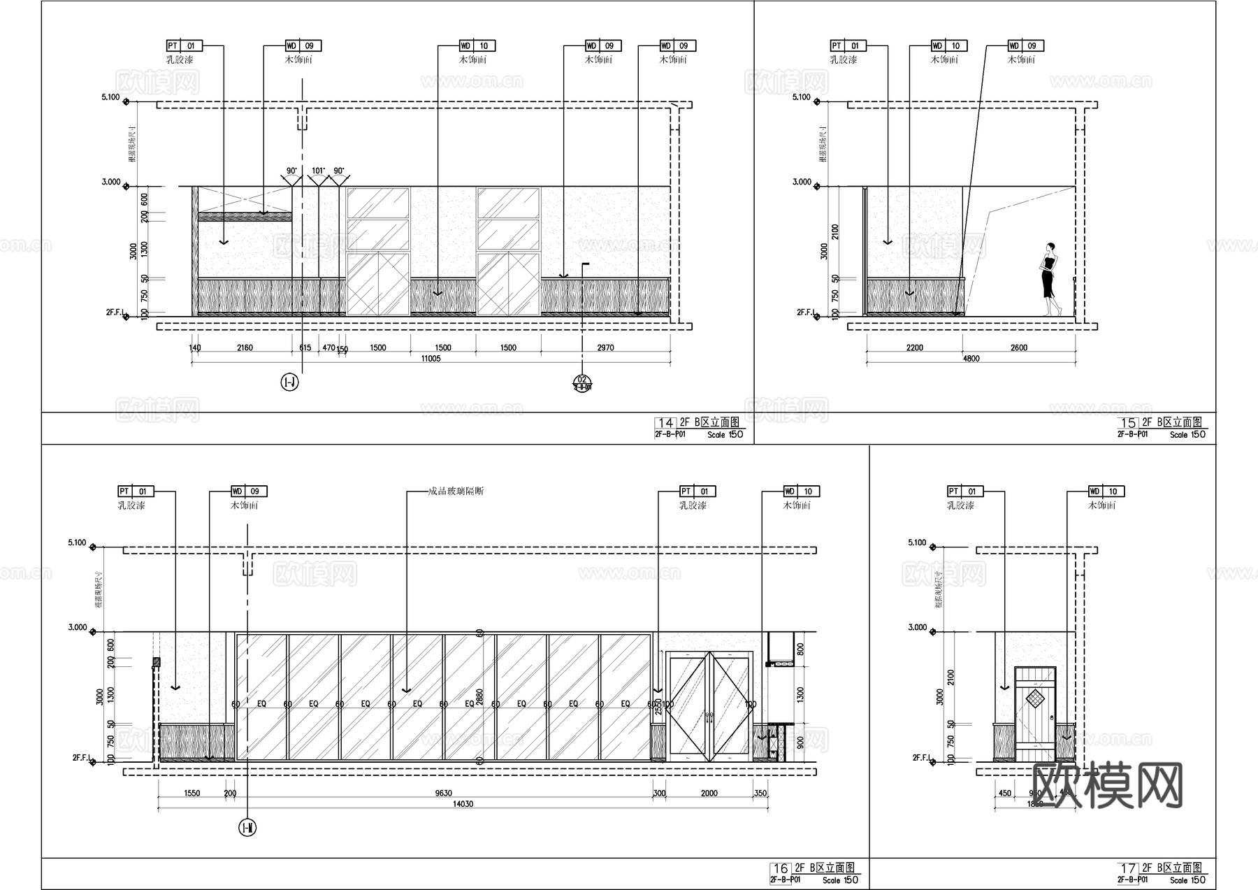 按摩理疗中心施工大样详图  休闲娱乐会所  养身洗浴水疗疗养cad施工图