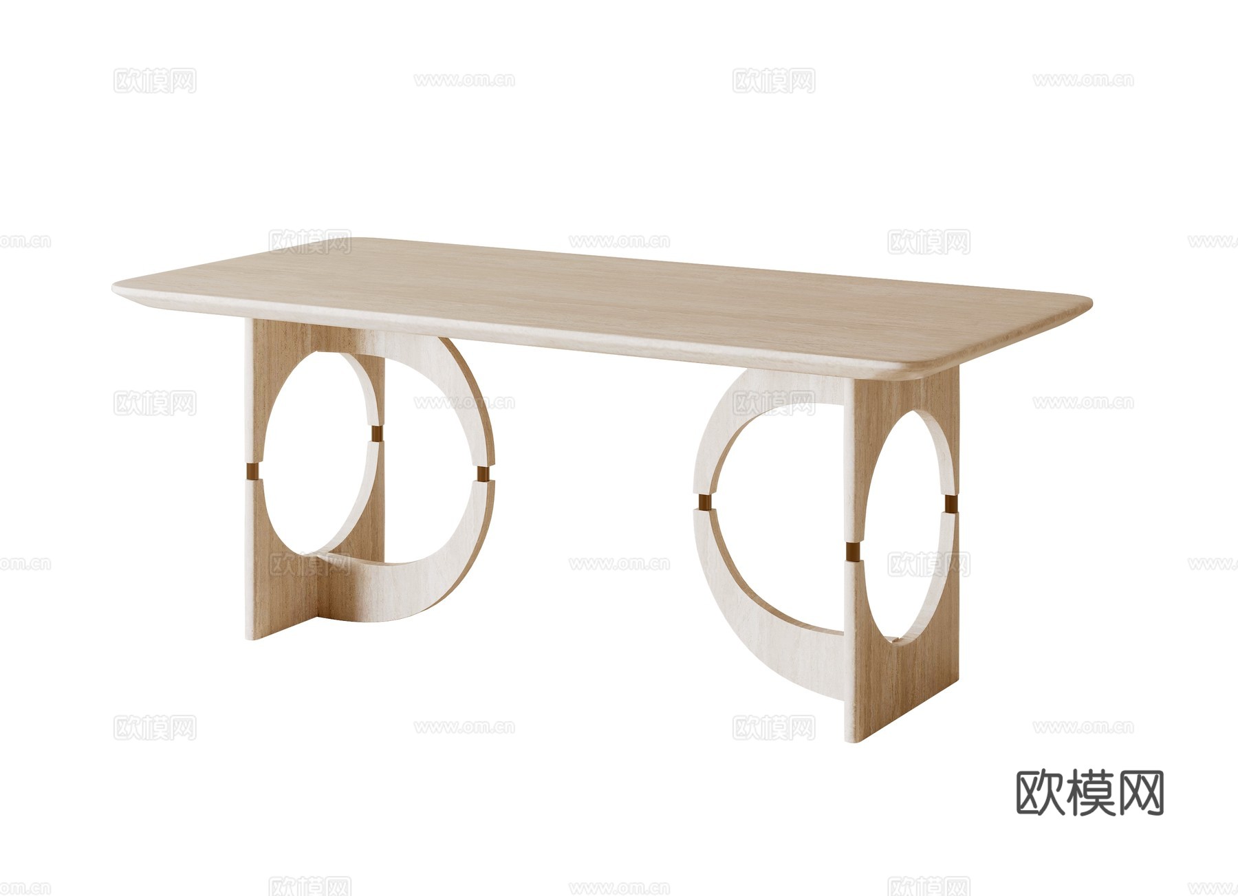 意式轻奢餐桌su模型