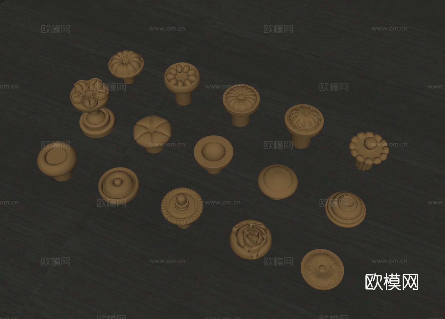 现代拉手门把手su模型