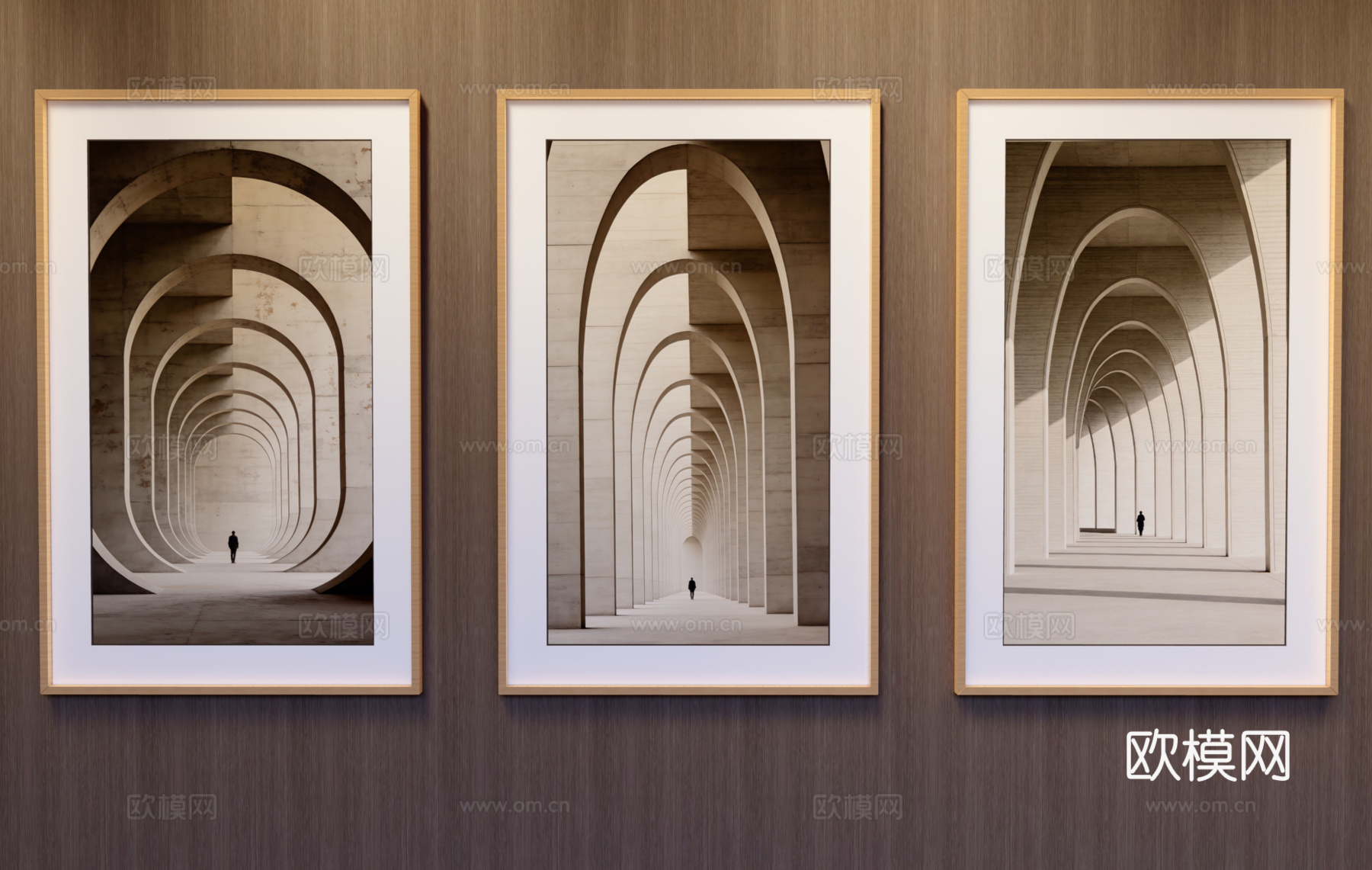 竖挂装饰画su模型