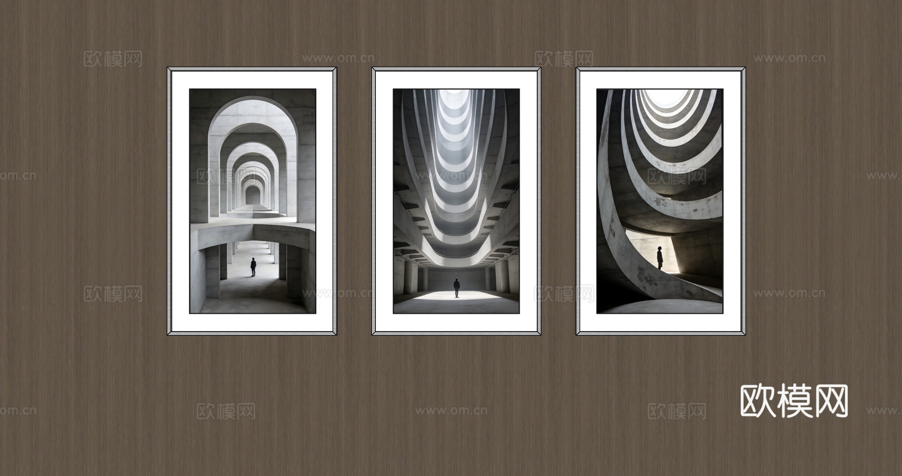 竖挂装饰画su模型