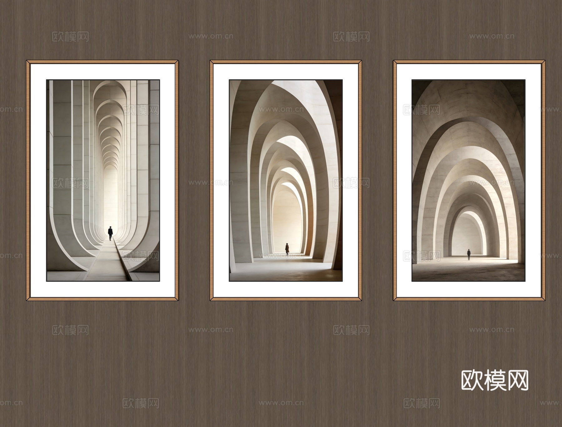 竖挂装饰画su模型