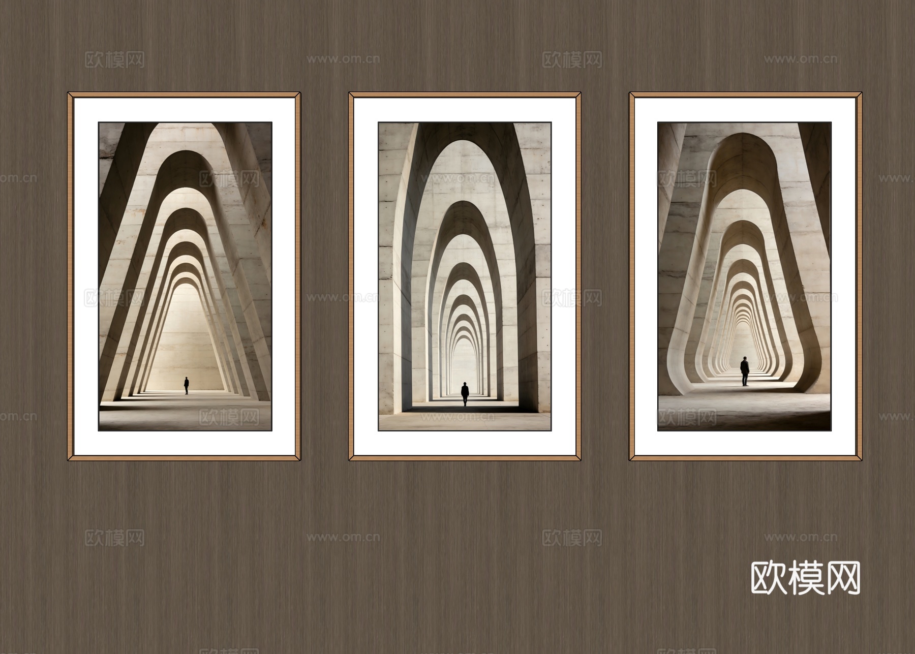 竖挂装饰画su模型