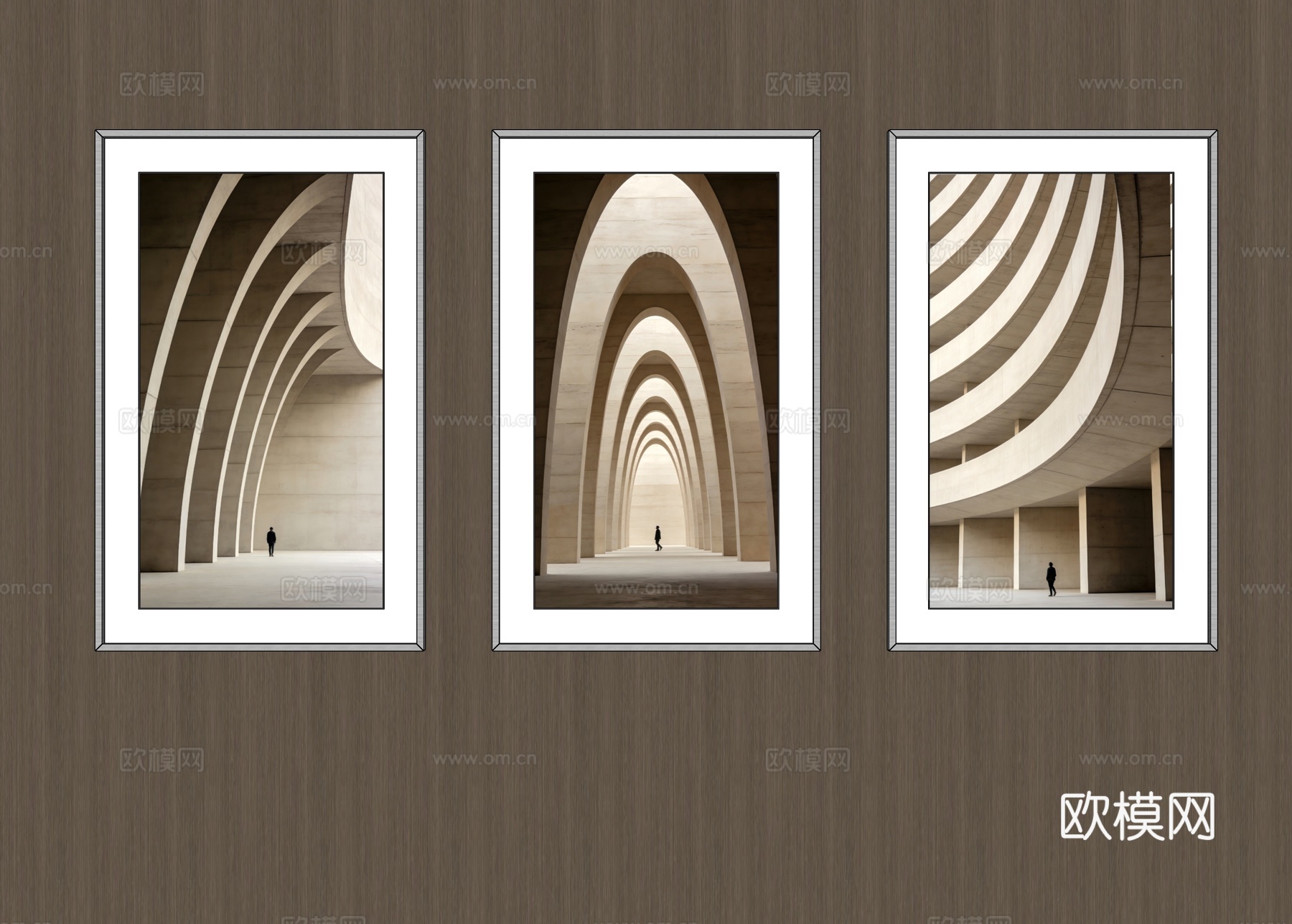 竖挂装饰画su模型