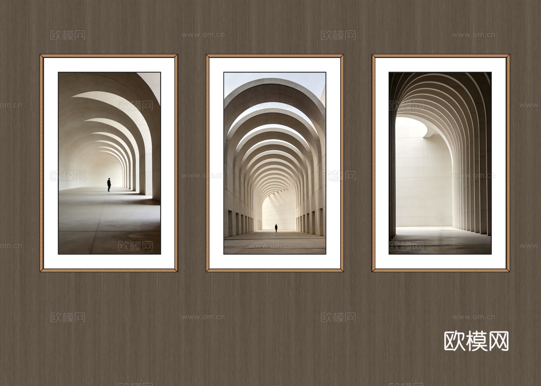 竖挂装饰画su模型