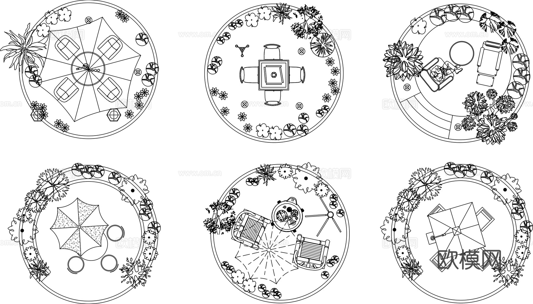 室内造景庭院造景CAD平面图cad施工图