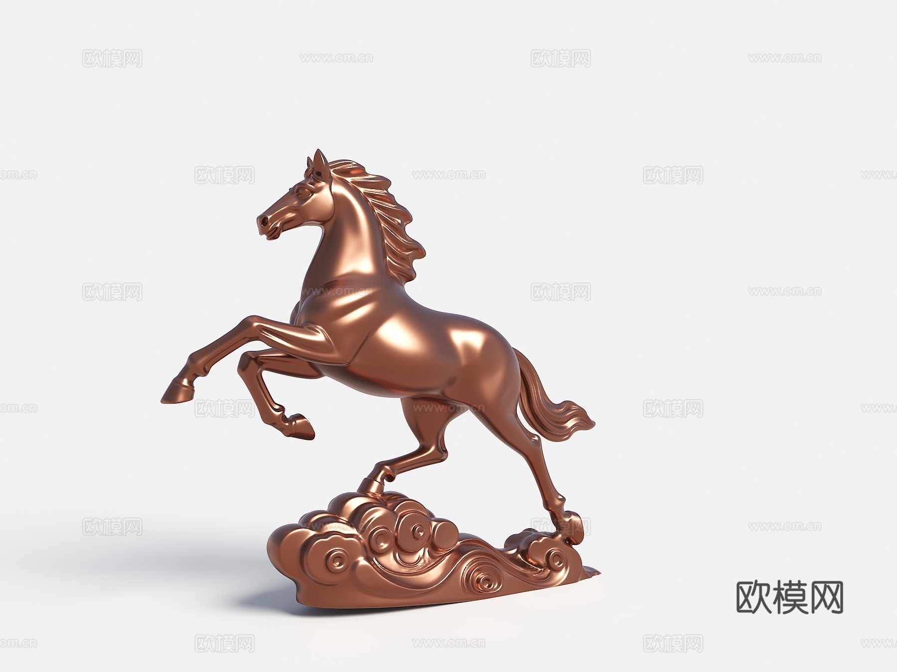 现代雕塑 景观雕塑 马雕塑 动物雕塑摆件 马踏祥云雕塑 主题su模型