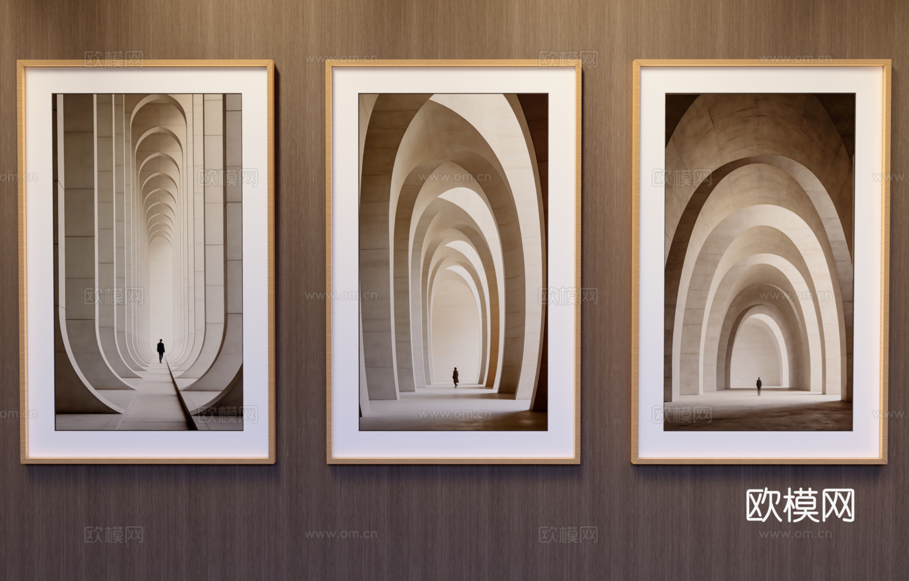 竖挂装饰画su模型