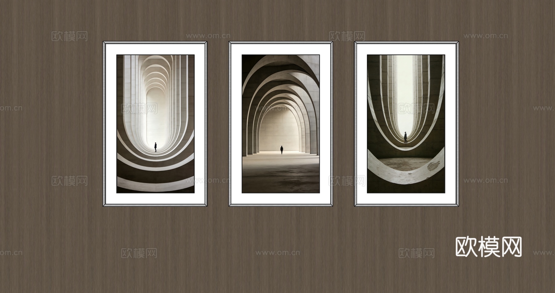 竖挂装饰画su模型