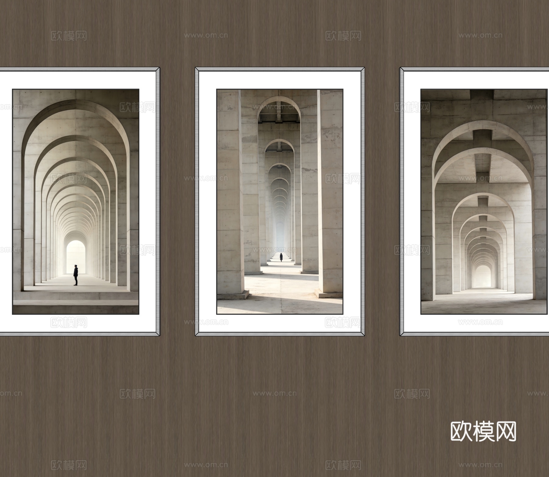 竖挂装饰画su模型