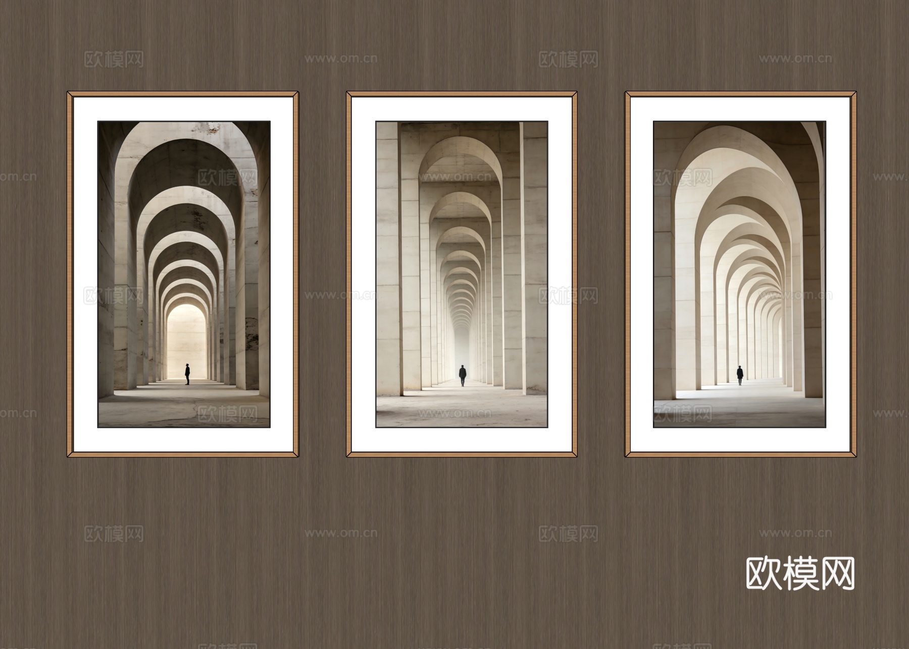 竖挂装饰画su模型