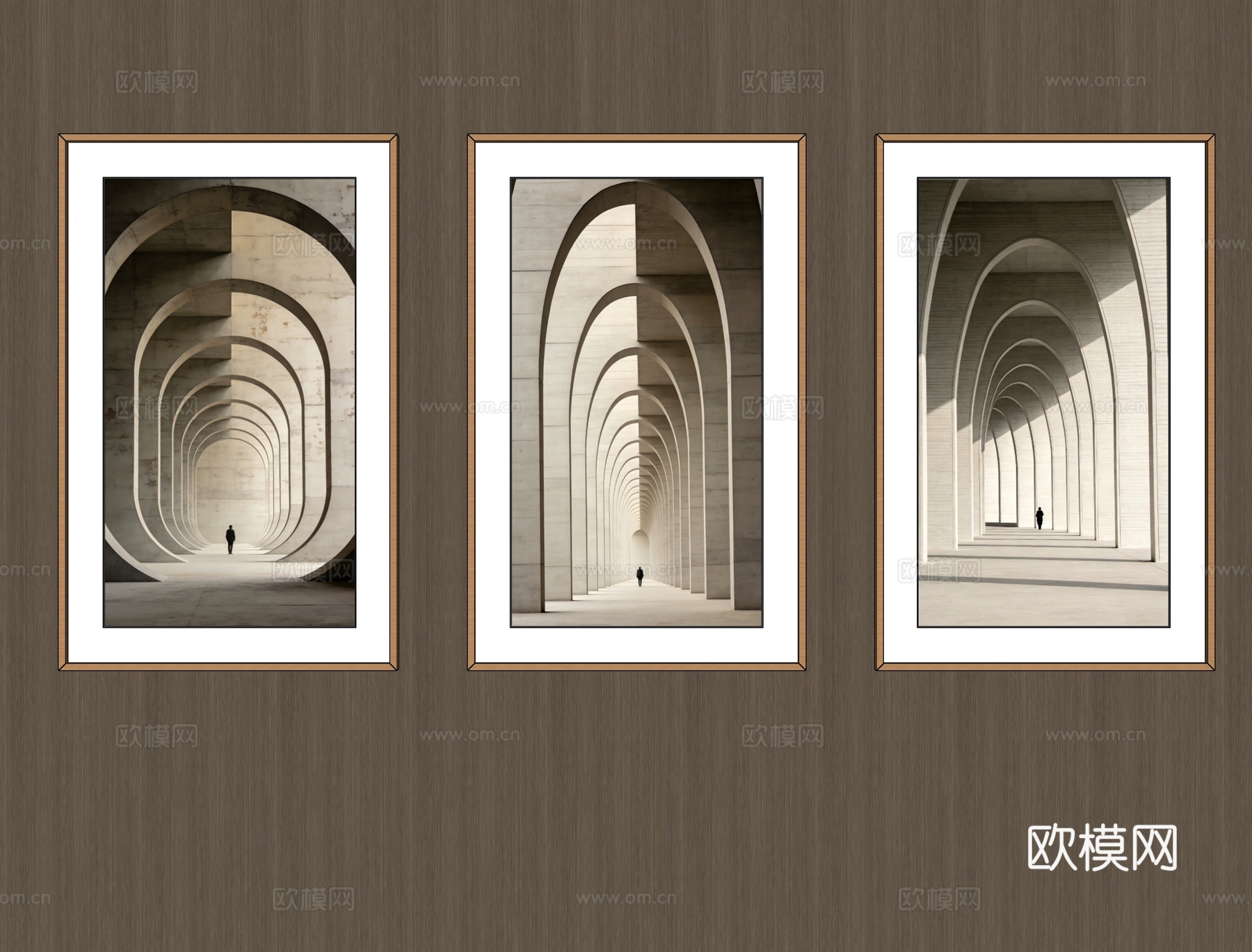 竖挂装饰画su模型