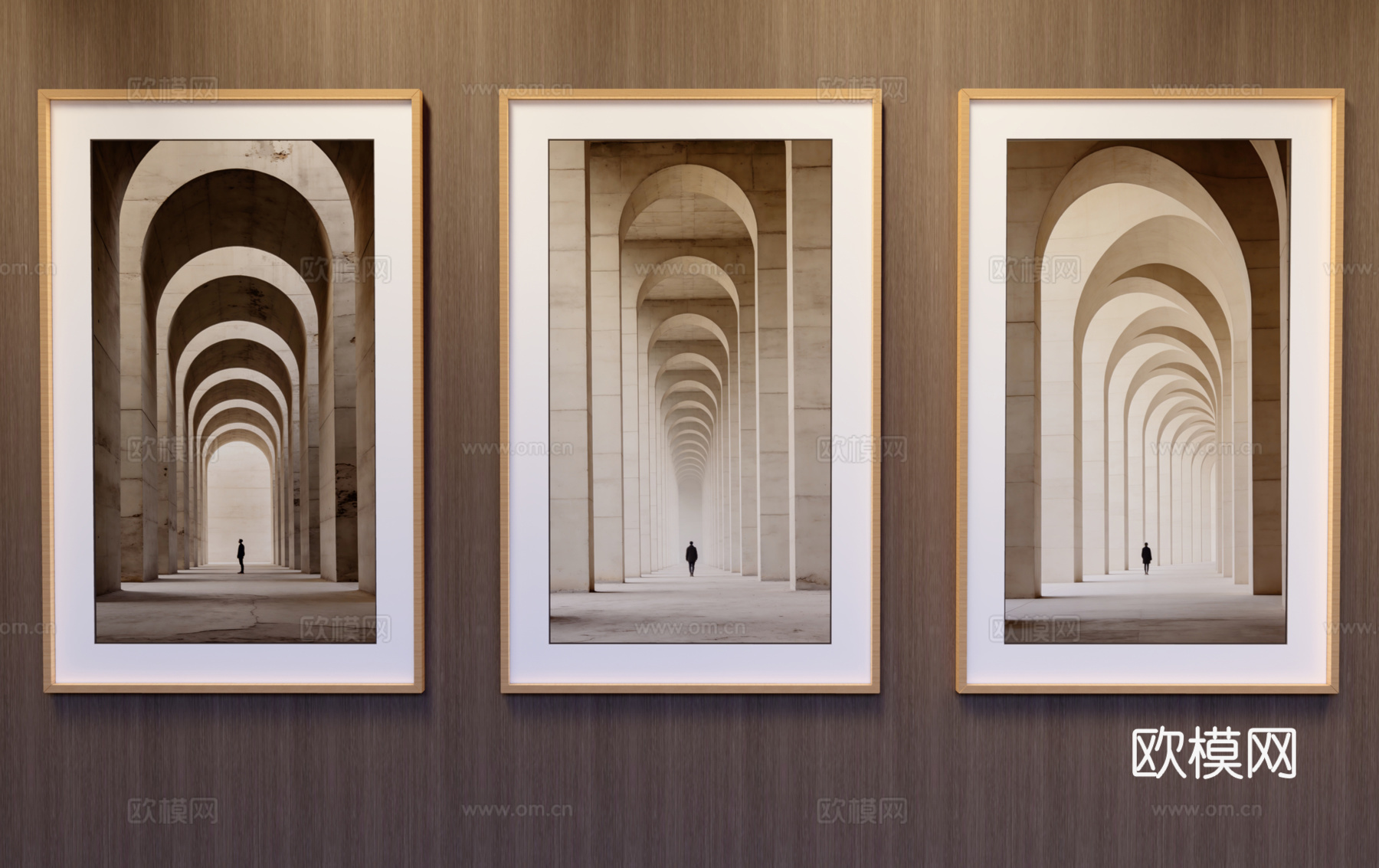 竖挂装饰画su模型