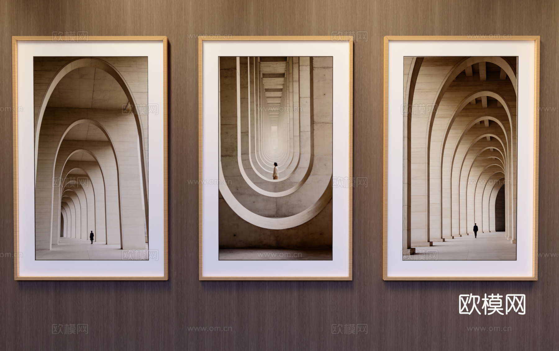 竖挂装饰画su模型