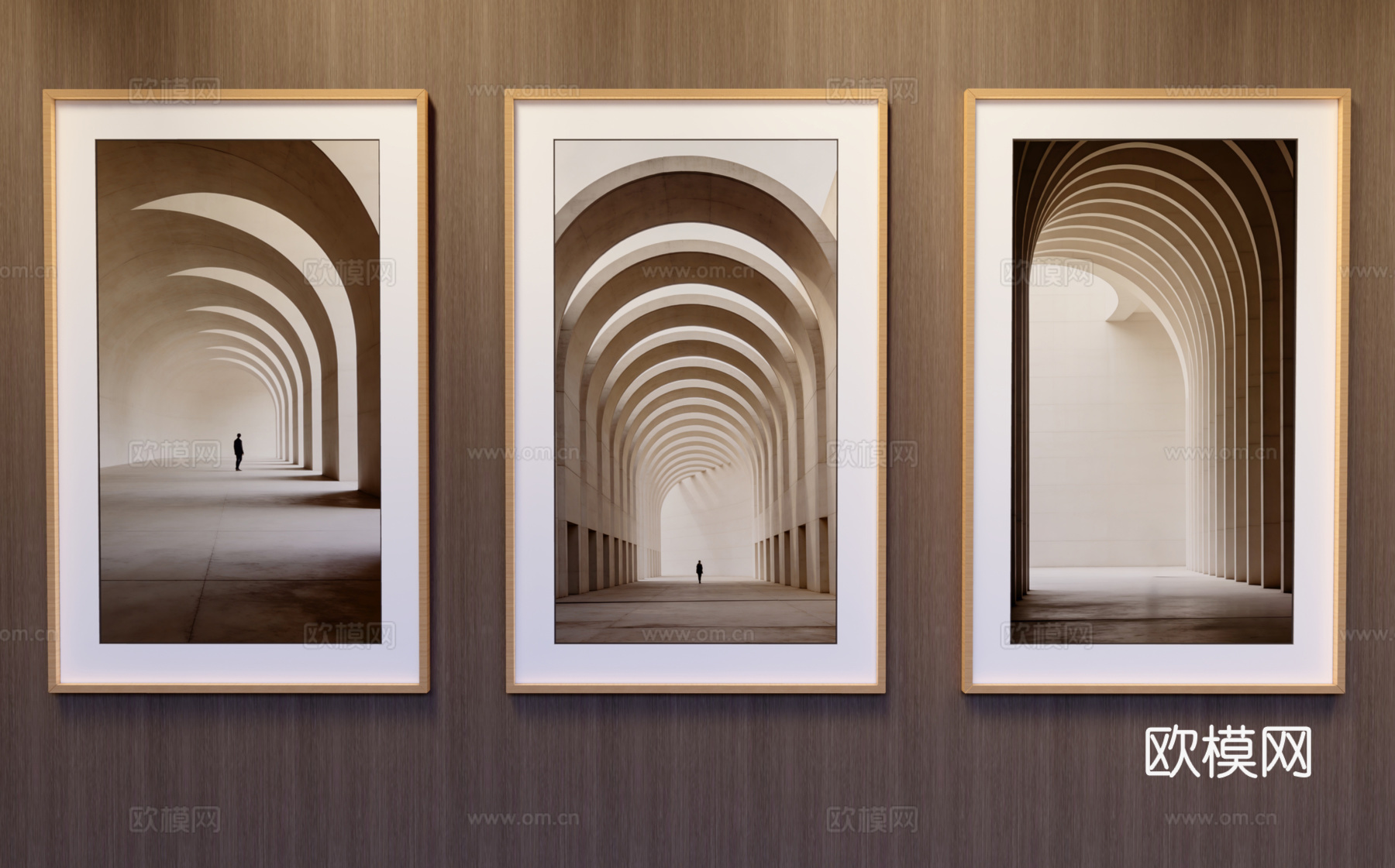 竖挂装饰画su模型