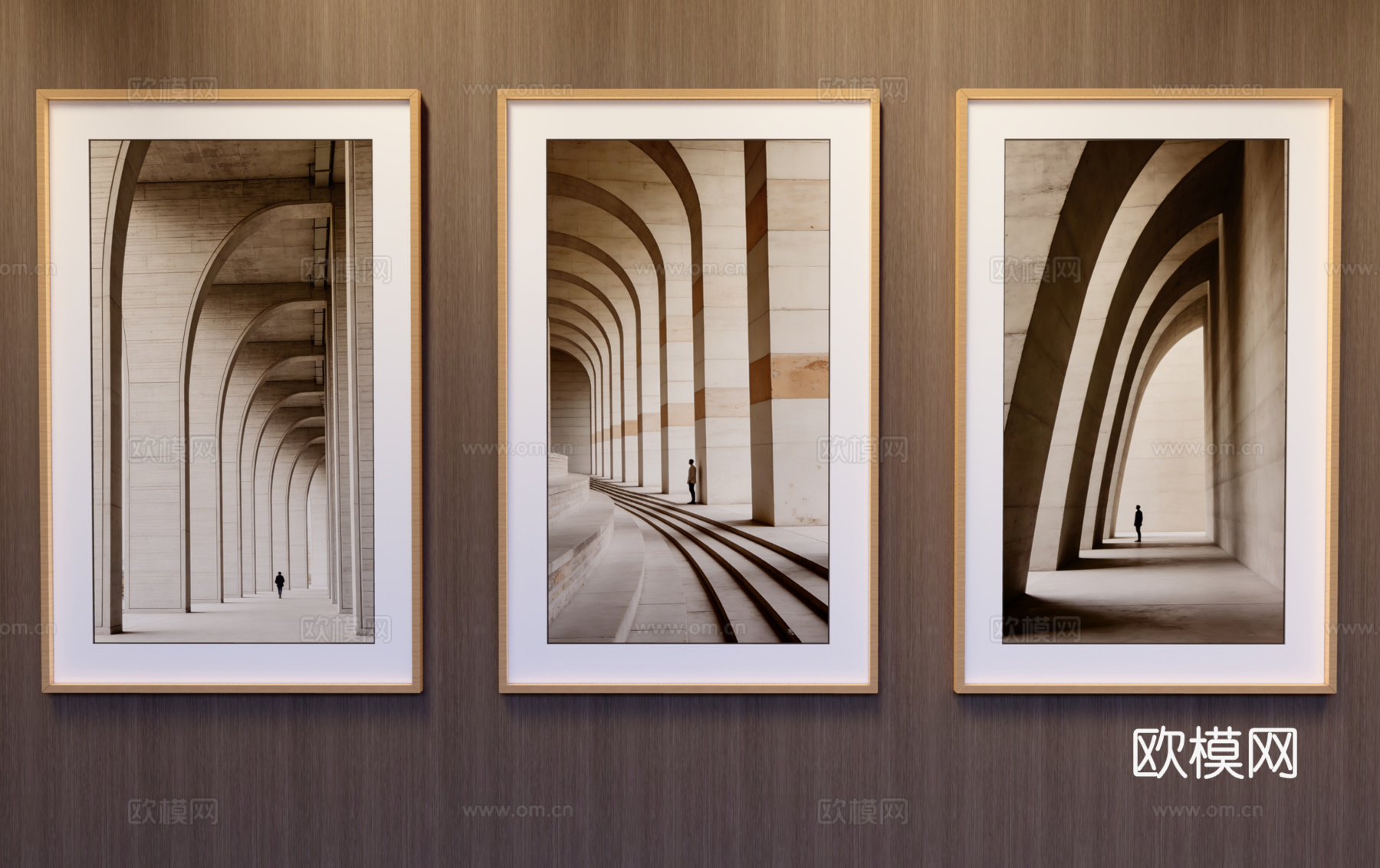 竖挂装饰画su模型