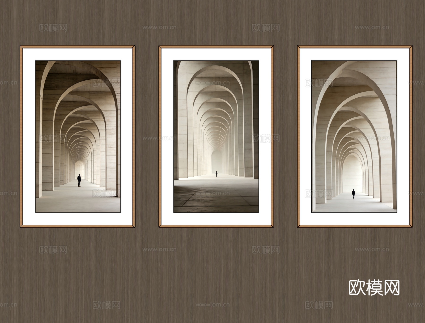 竖挂装饰画su模型