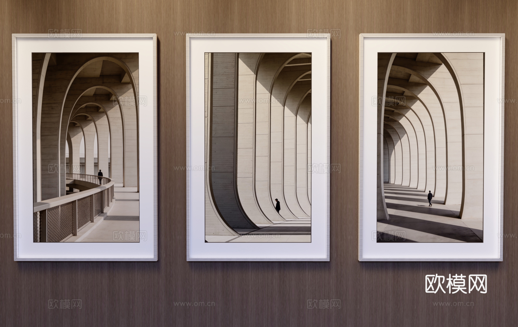 竖挂装饰画su模型