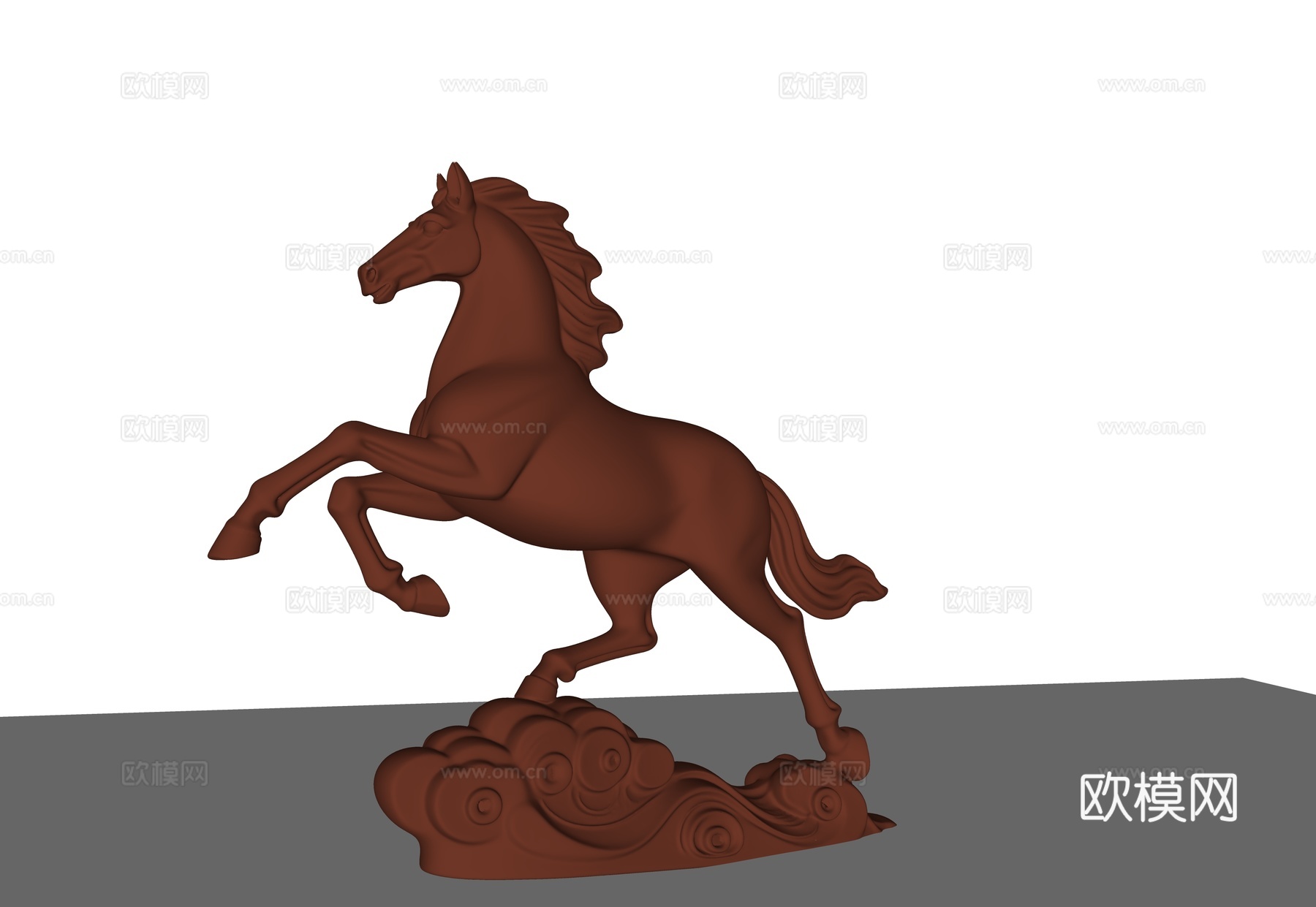 现代雕塑 景观雕塑 马雕塑 动物雕塑摆件 马踏祥云雕塑 主题su模型