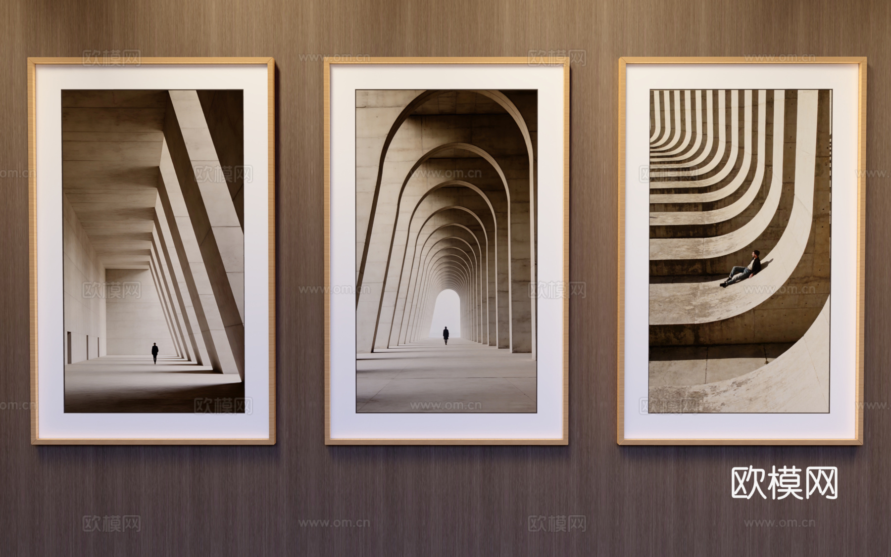 竖挂装饰画su模型