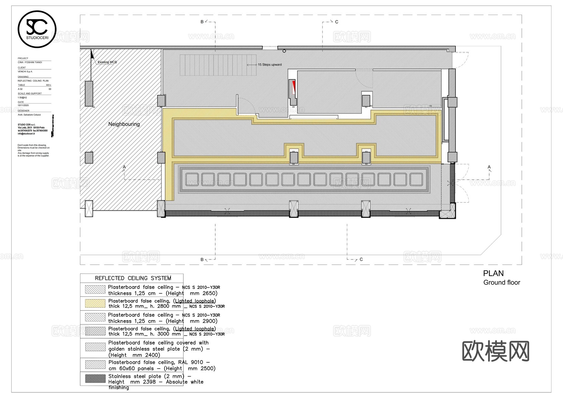 意大利冰淇淋雪糕VENCHI施工图cad施工图下载（渲染图3）