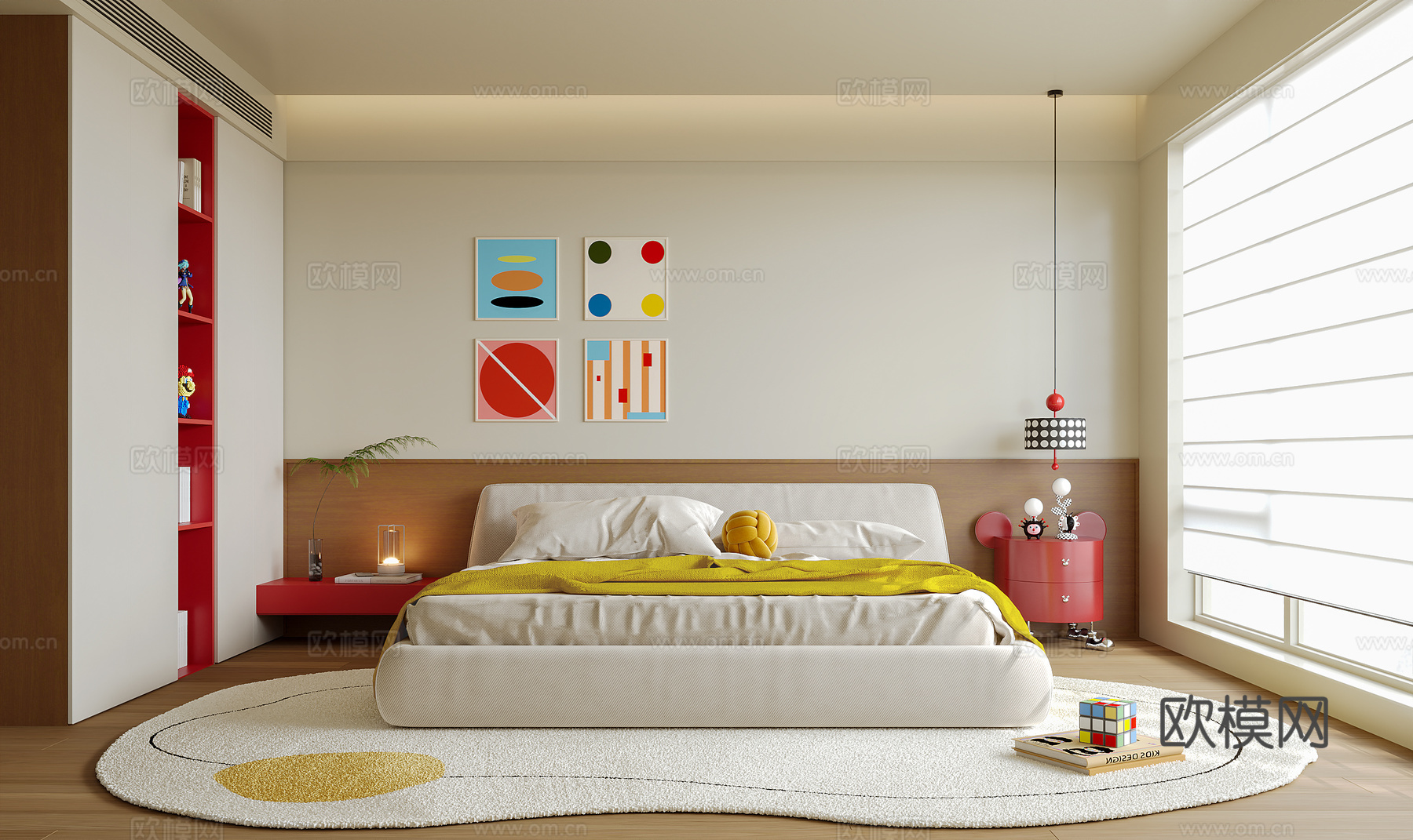 多巴胺卧室su模型