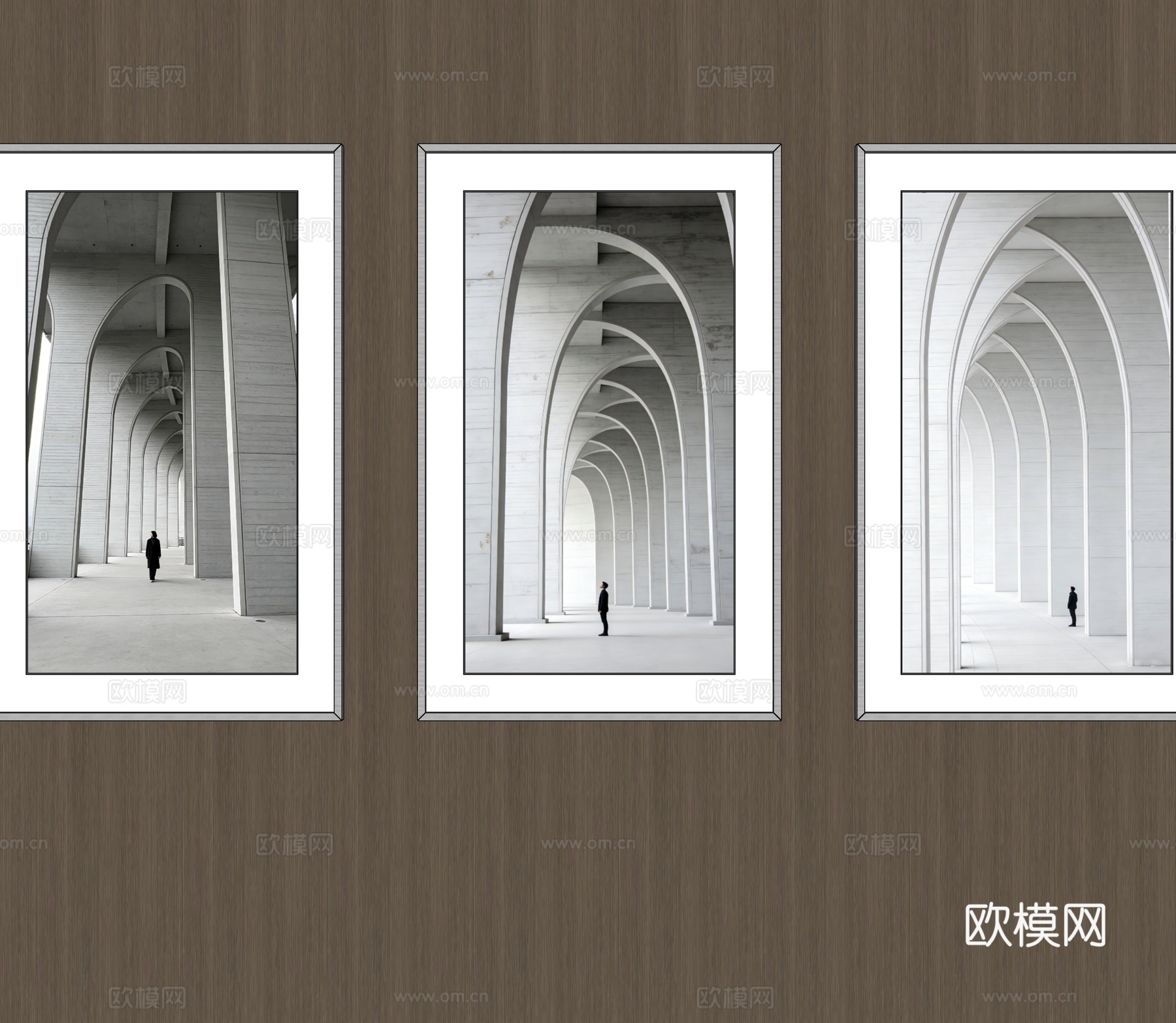 竖挂装饰画su模型