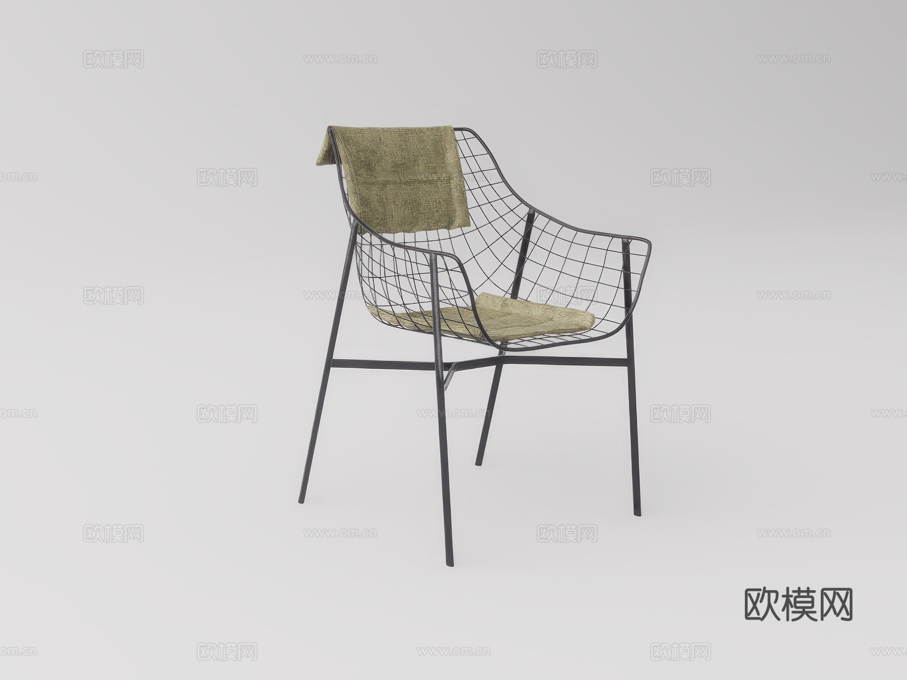休闲椅su模型下载（渲染图1）