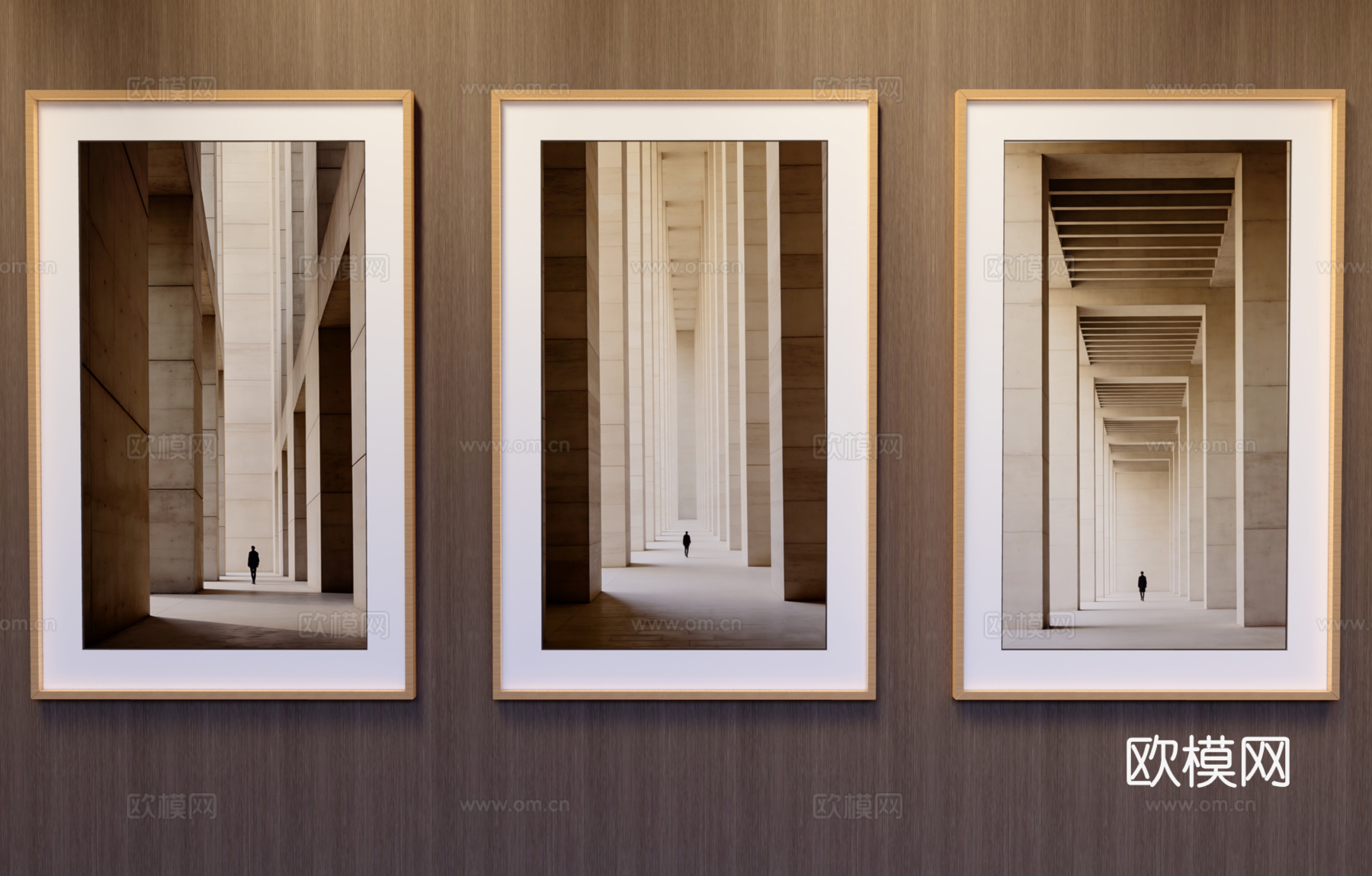 竖挂装饰画su模型