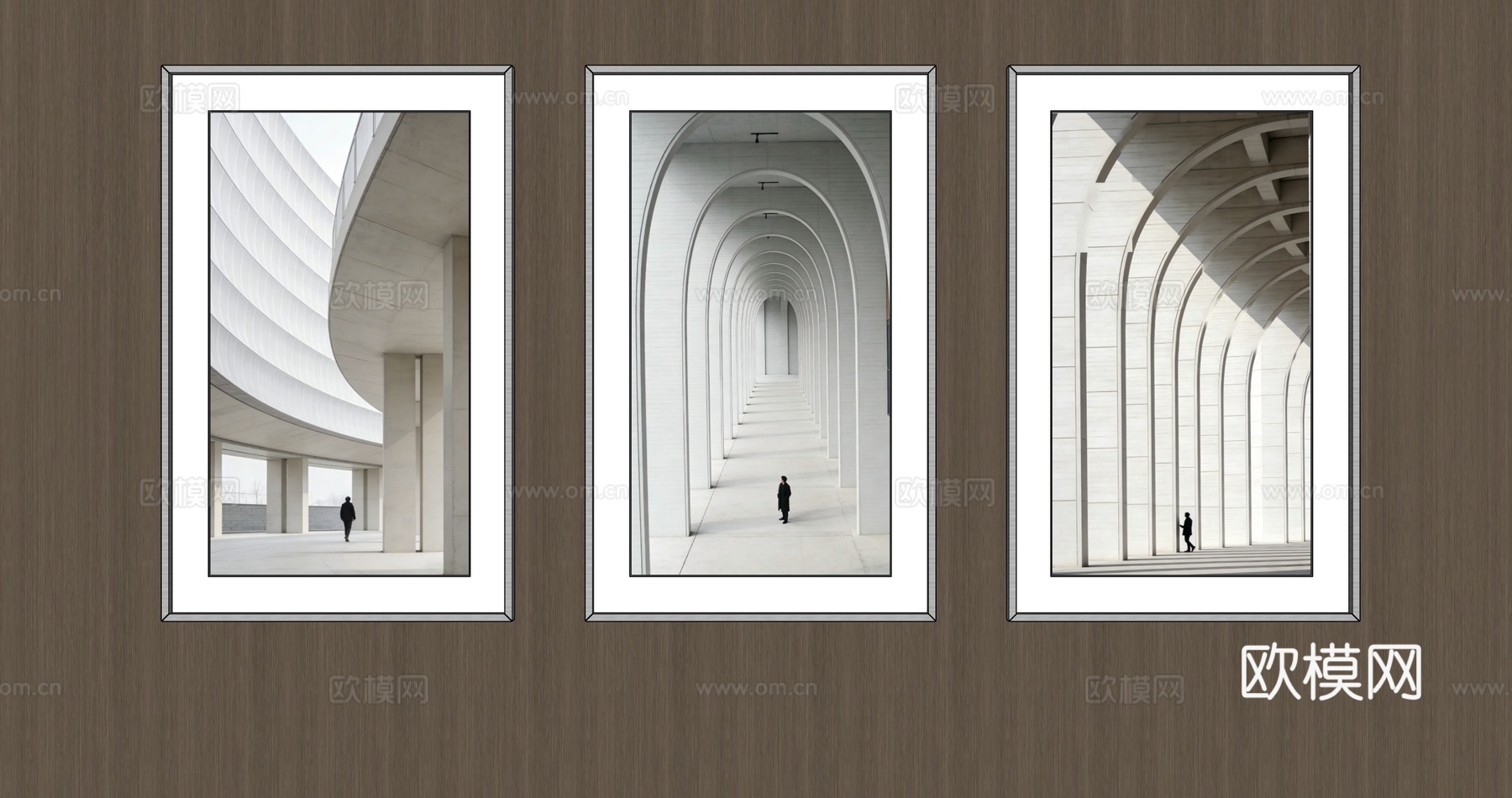 竖挂装饰画su模型