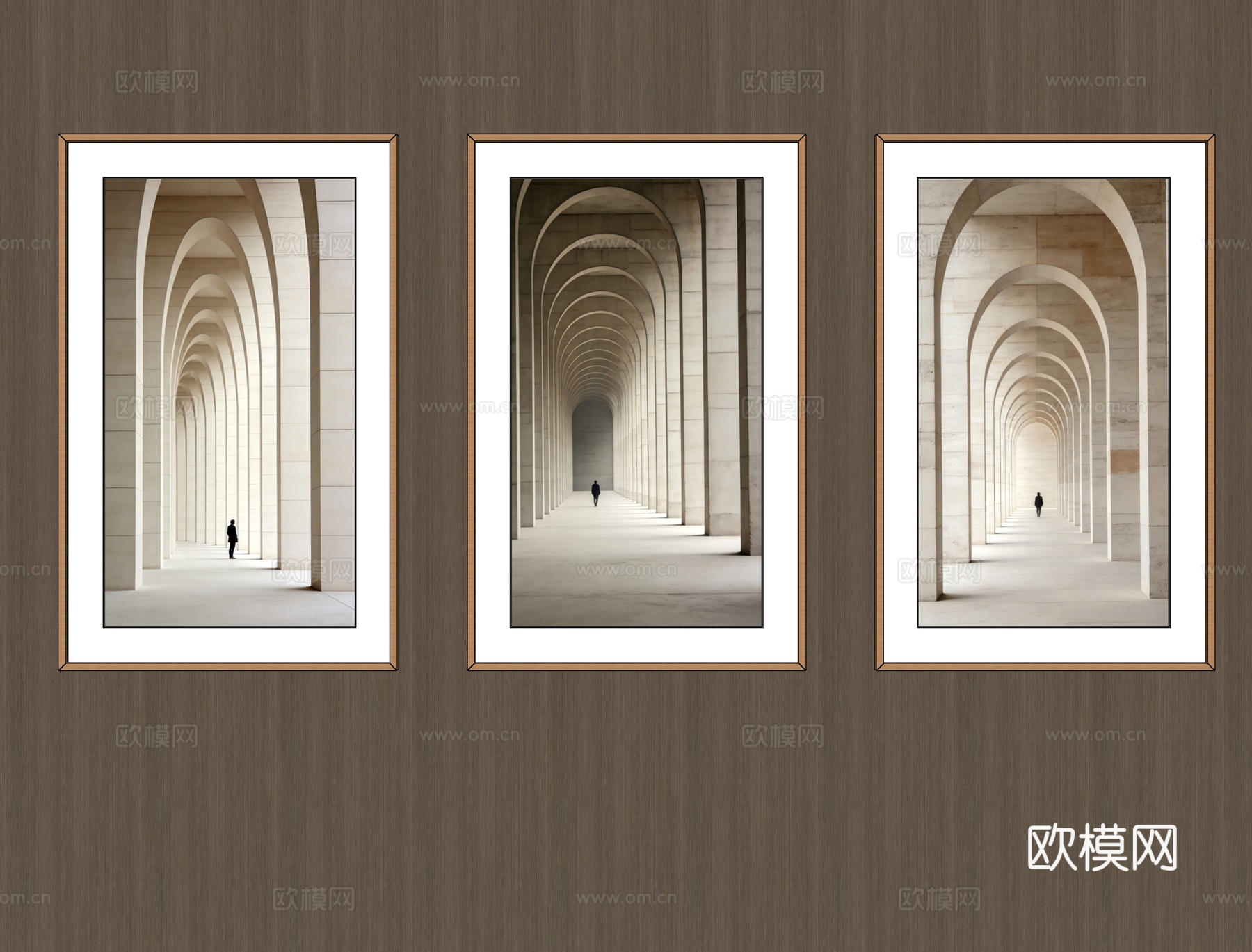 竖挂装饰画su模型