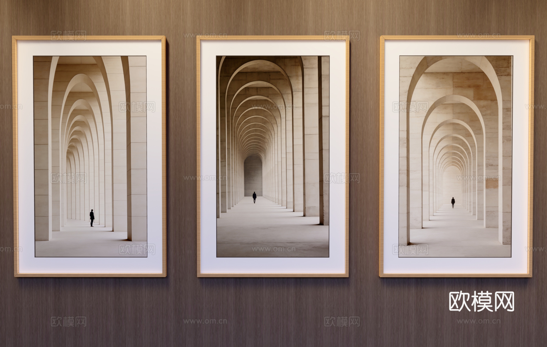 竖挂装饰画su模型