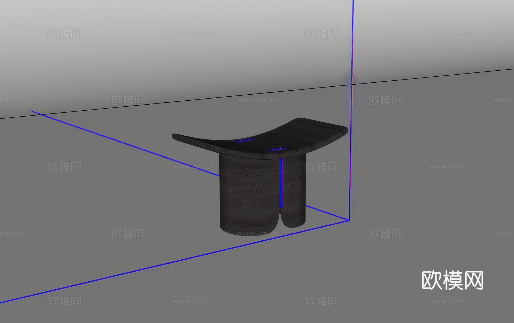 休闲椅su模型下载（渲染图2）